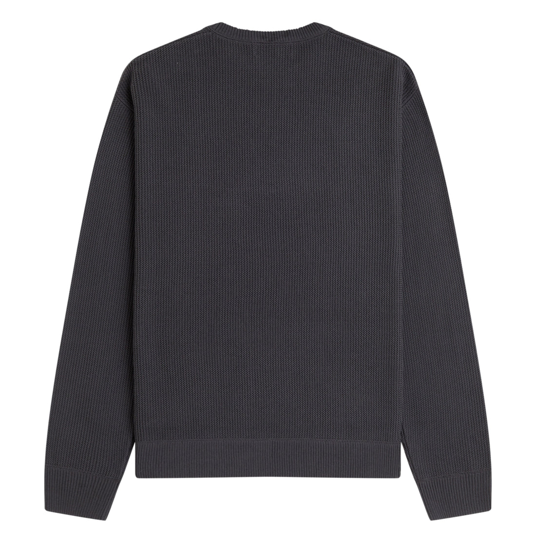 Fred Perry Textured Stripe Jumper Anchor Grey