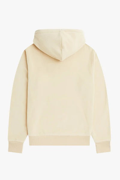 Fred Perry Embroidered Hooded Sweatshirt Oatmeal