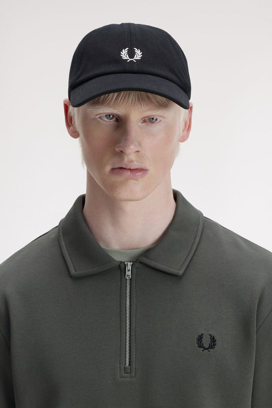 Fred Perry Piqué Classic Cap Black