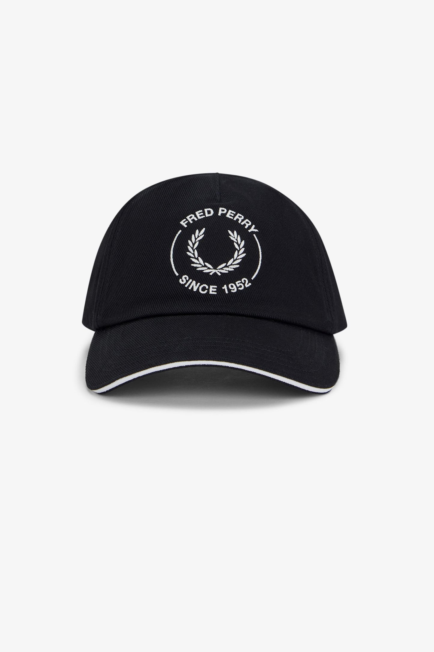 Fred Perry Circle Branded Cap Black