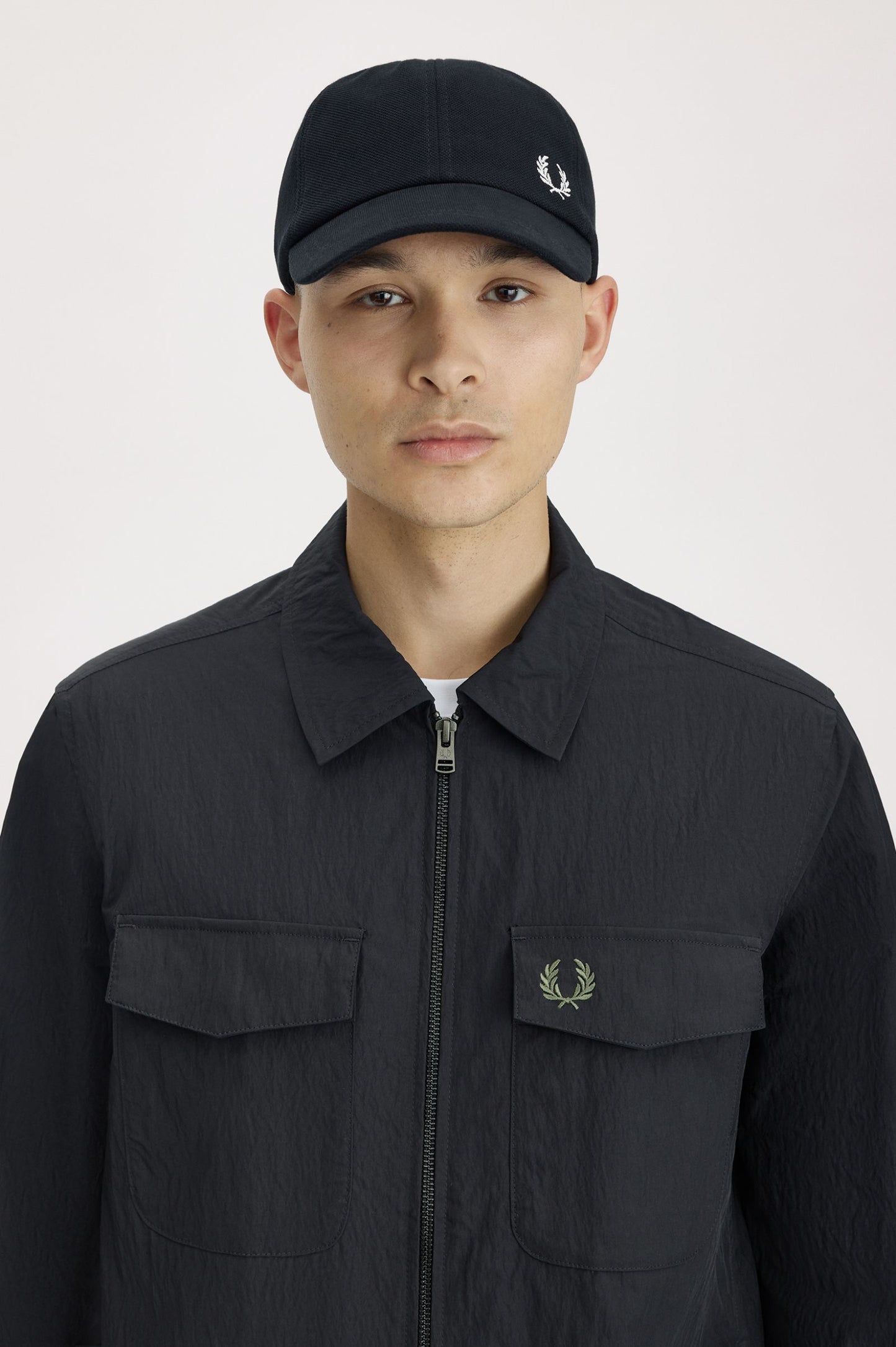 Fred Perry Classic Piqué Cap Black / Snowwhite