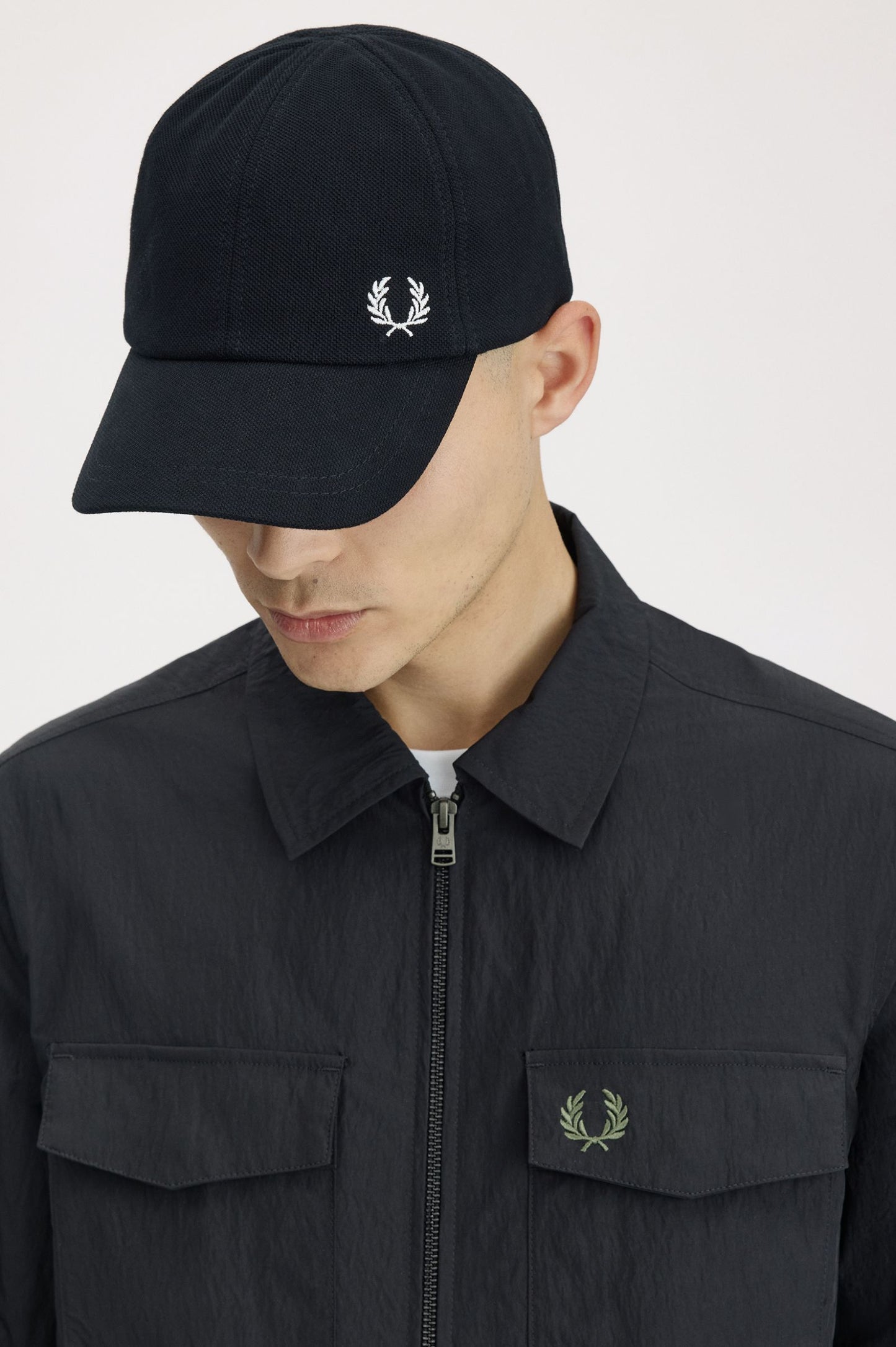 Fred Perry Classic Piqué Cap Black / Snowwhite