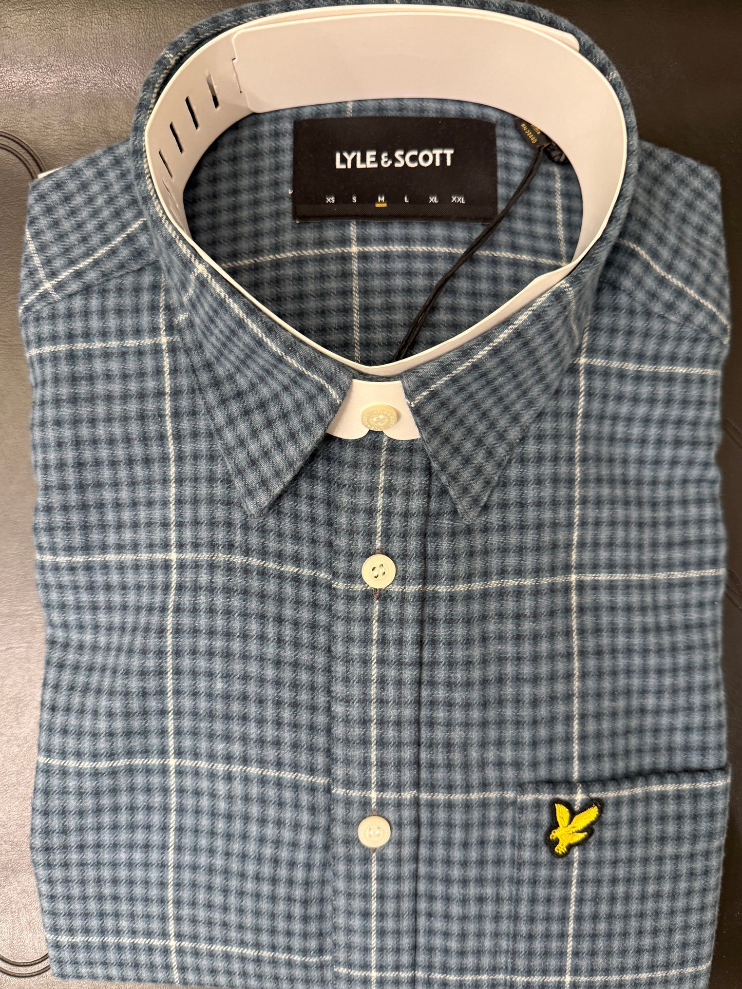 Lyle & Scott Chequered Shirt Navy