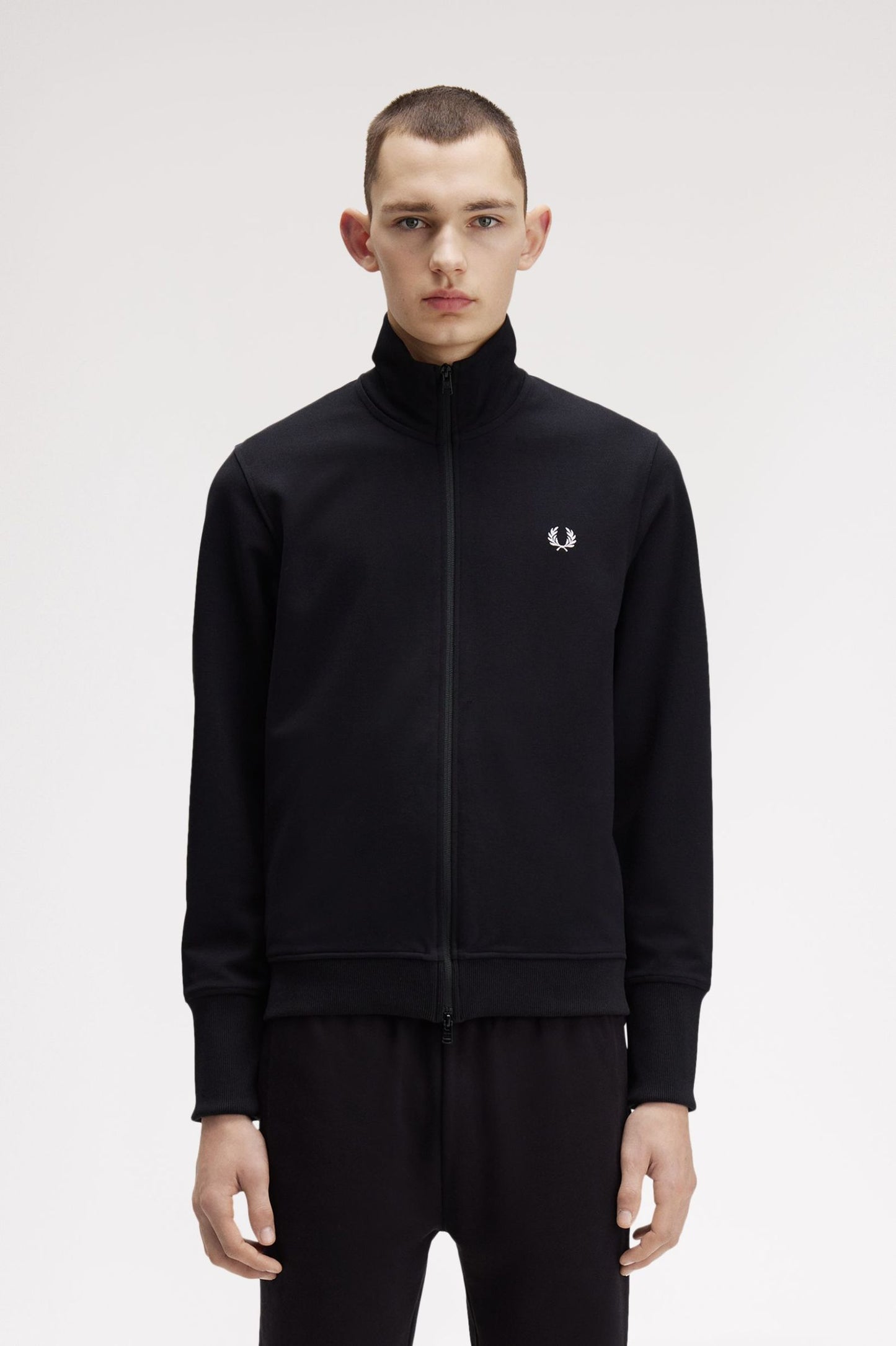 Fred Perry Thumbhole Track Jacket Black