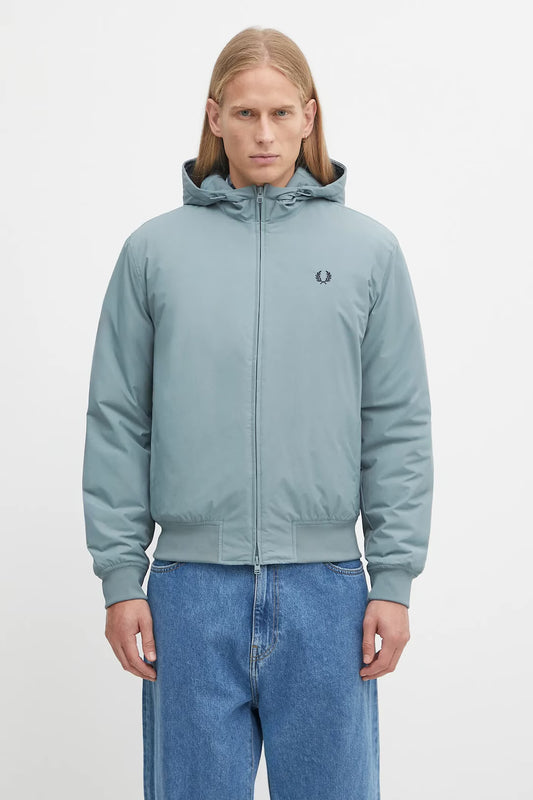 Fred Perry Hooded Brentham Jacket Stockport Blue