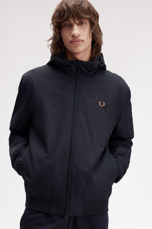 Fred Perry Hooded Brentham Jacket Navy