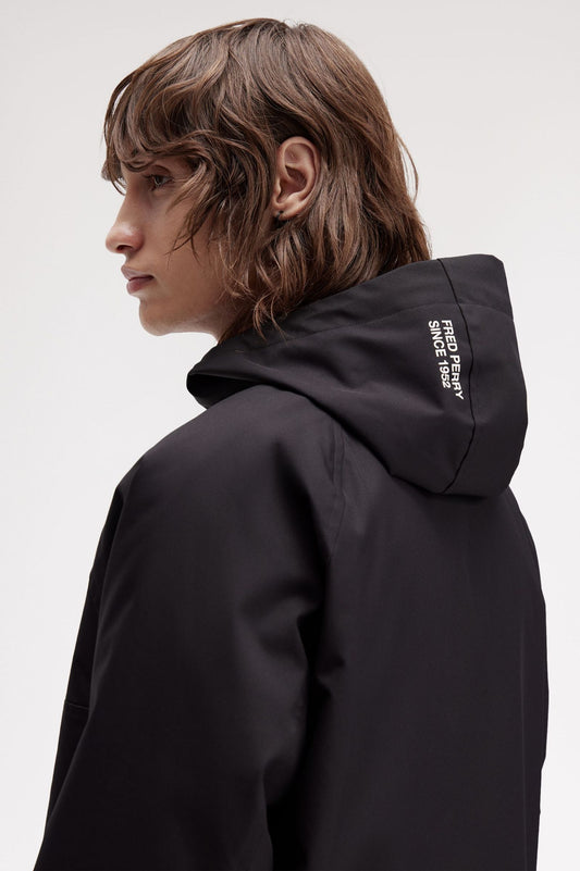 Fred Perry Training Smock Jacket Black