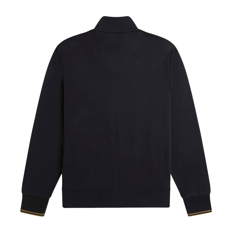 Fred Perry Zip Through Sweat Jacket Black