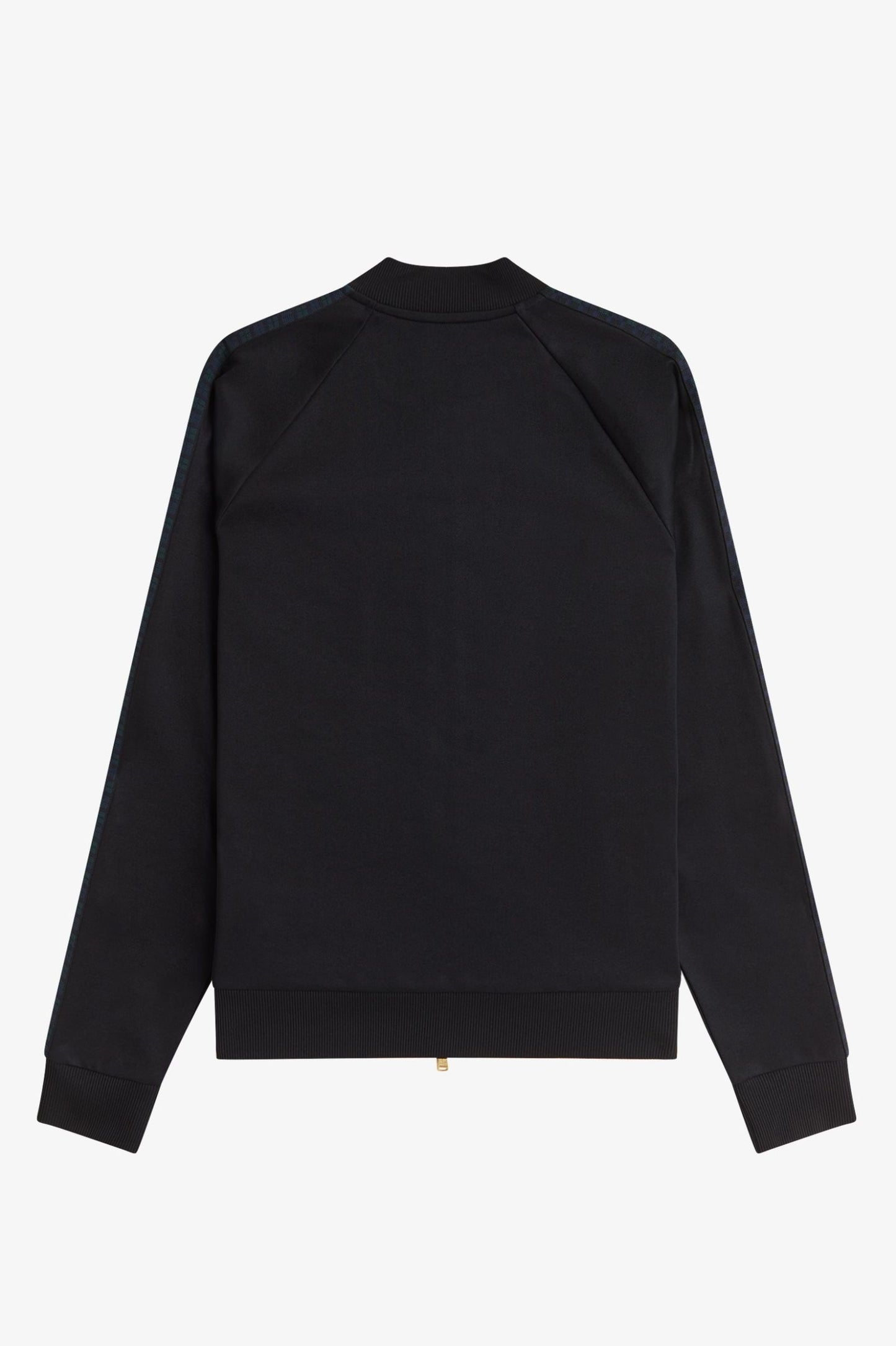 Fred Perry Blackwatch Tartan Taped Track Black