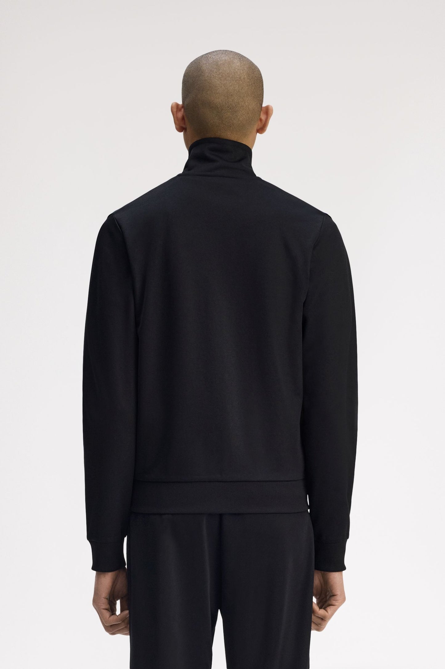 Fred Perry Knitted Front Track Jacket Black