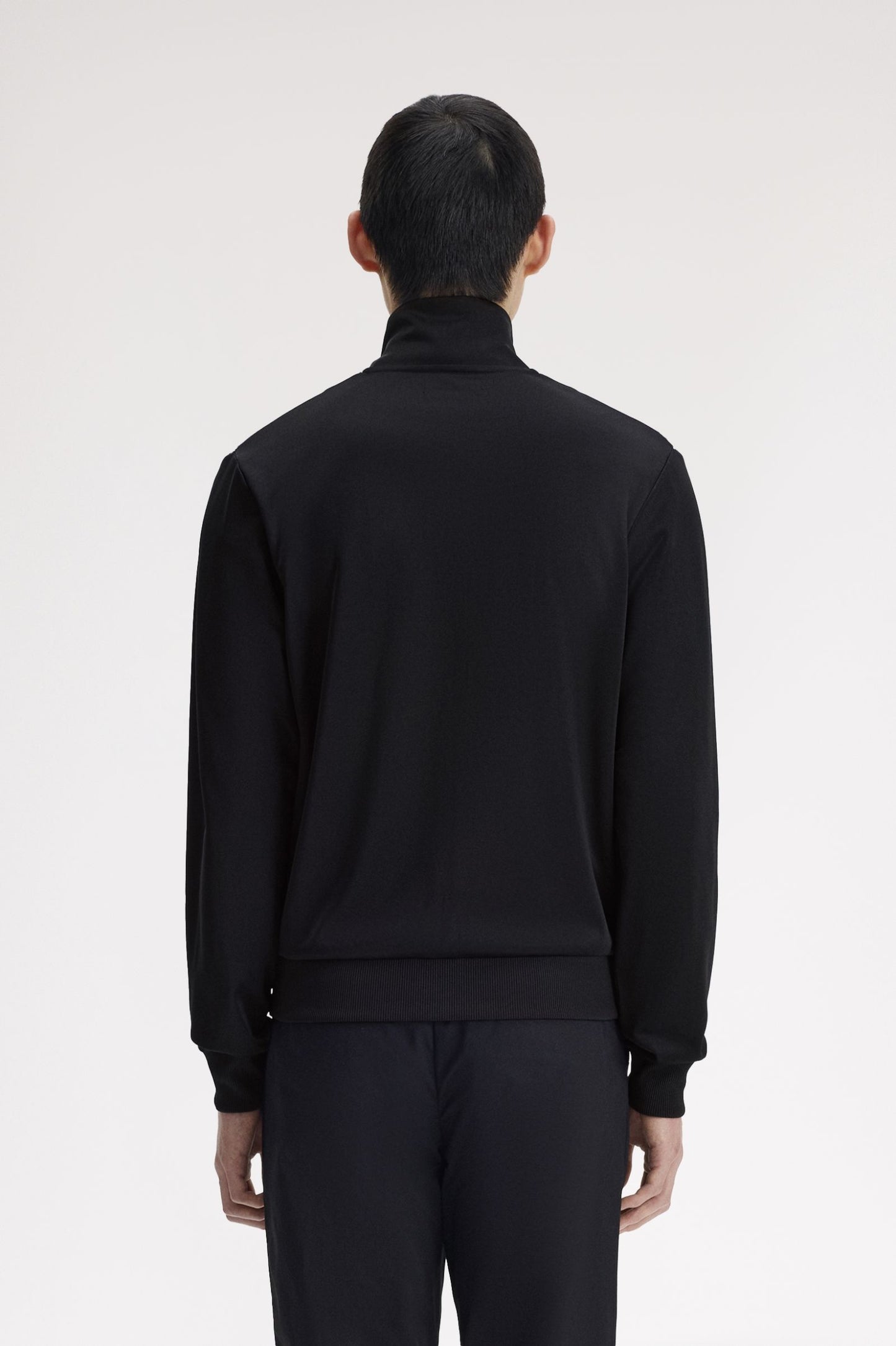 Fred Perry Knitted Front Track Jacket Black