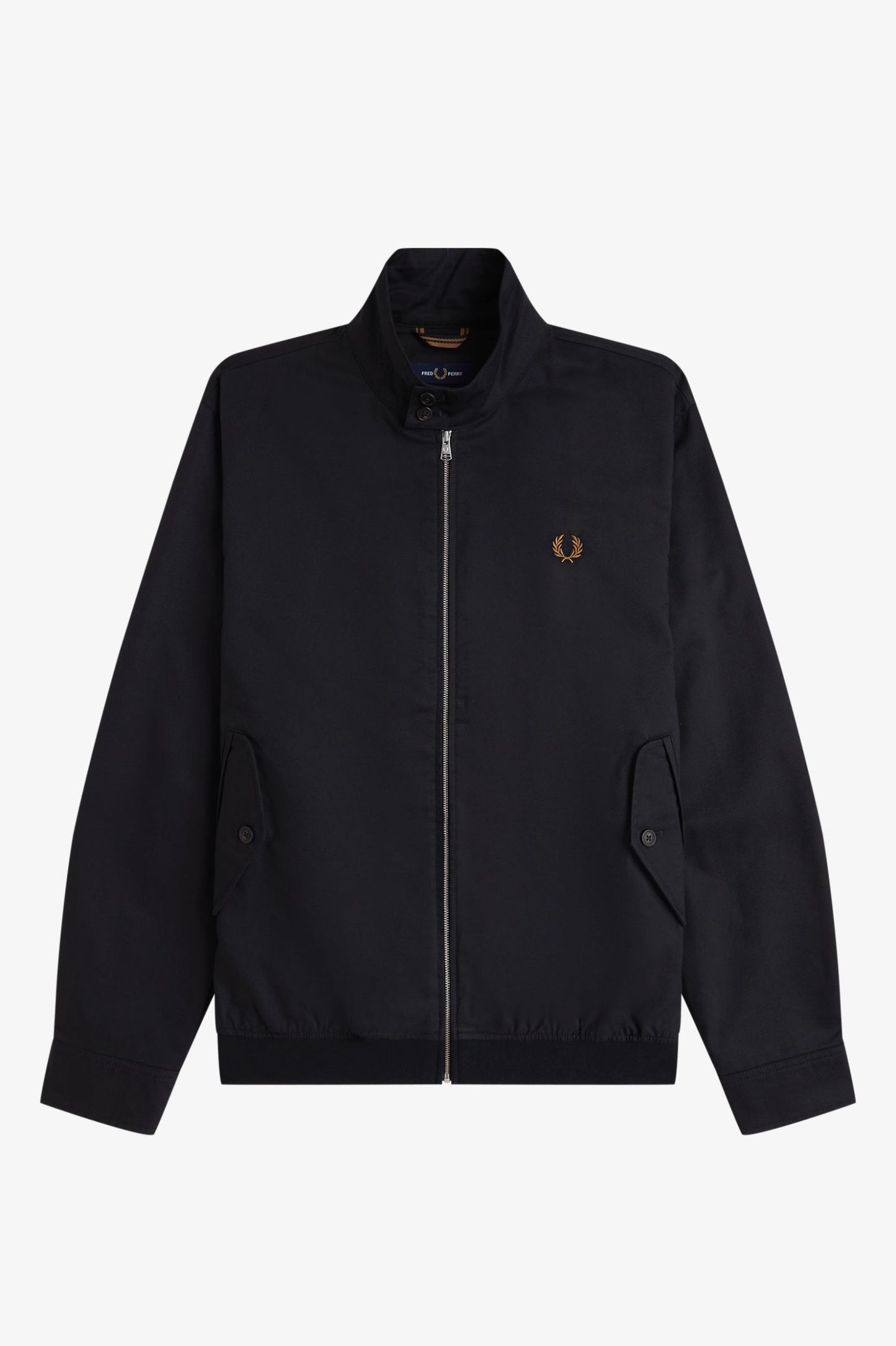 Fred Perry Twill Harrington Jacket Black