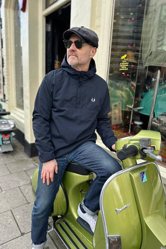 Fred Perry Ripstop Training Smock Jacket Navy