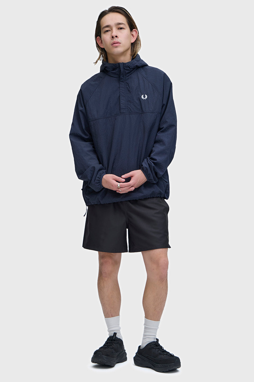 Fred Perry Ripstop Training Smock Jacket Navy