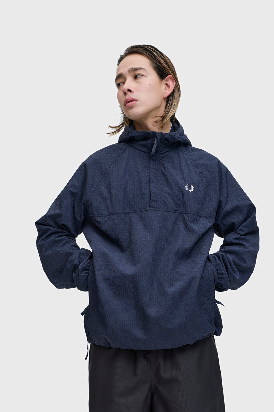 Fred Perry Ripstop Training Smock Jacket Navy