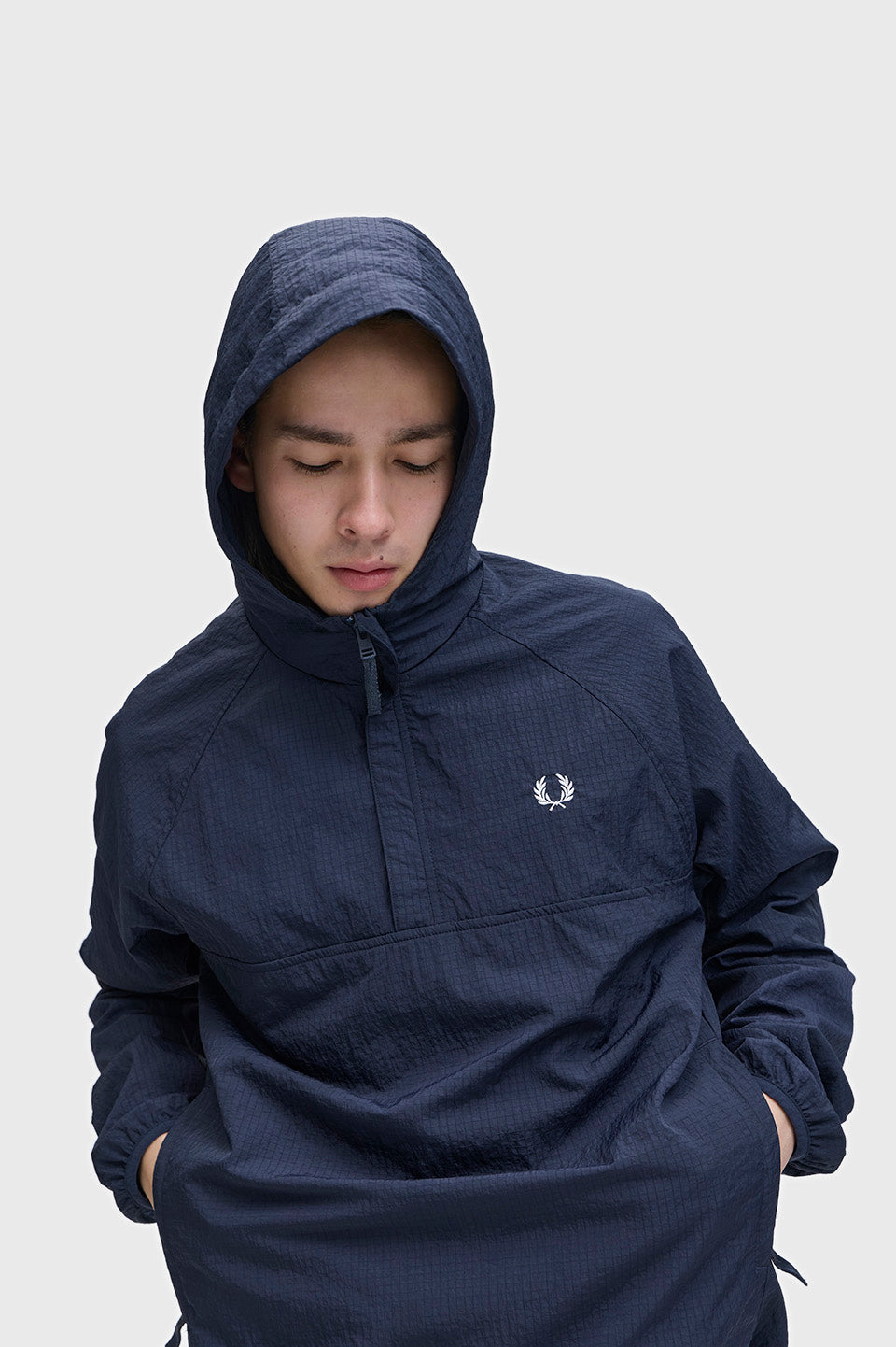 Fred Perry Ripstop Training Smock Jacket Navy