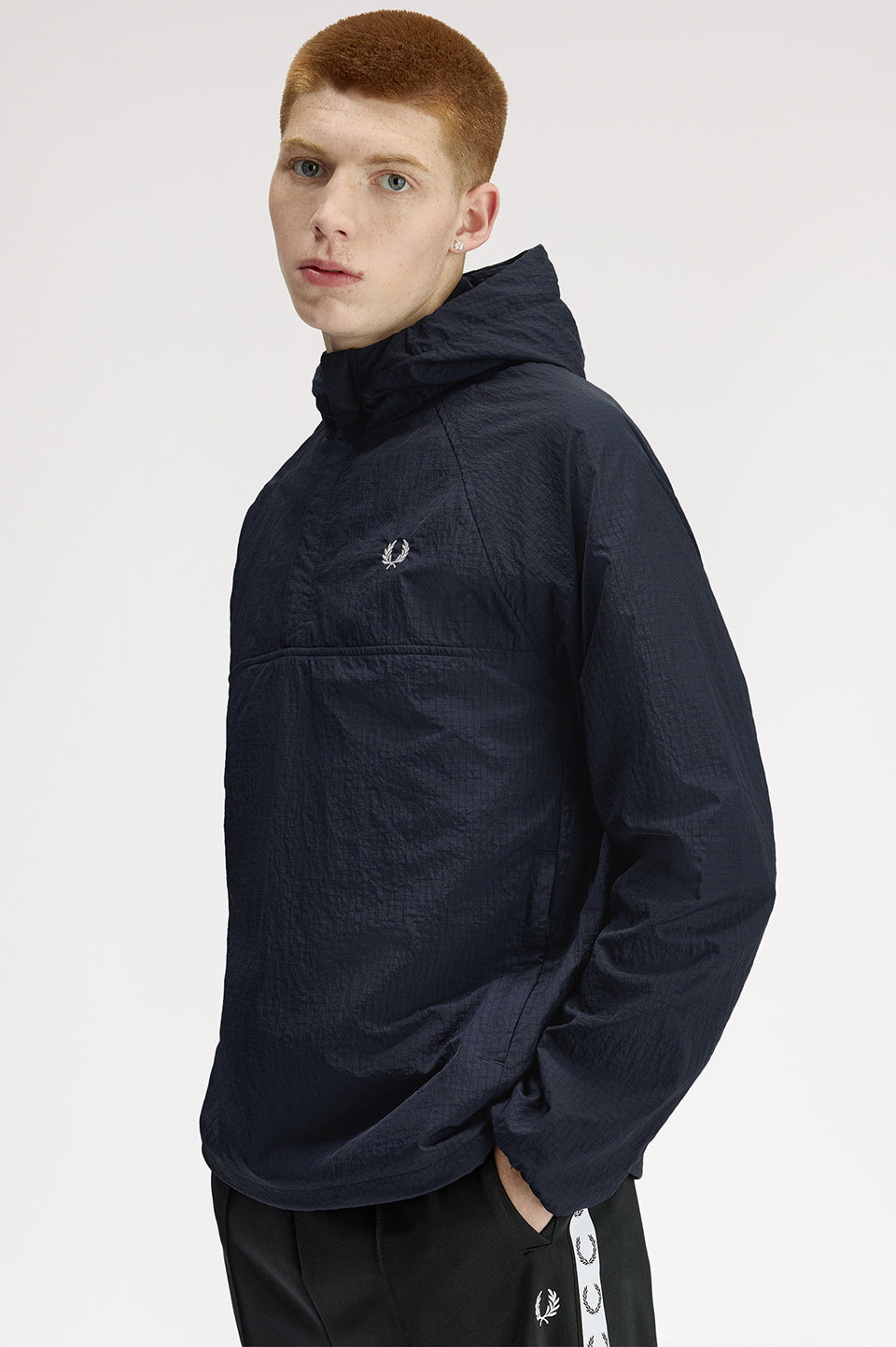 Fred Perry Ripstop Training Smock Jacket Navy