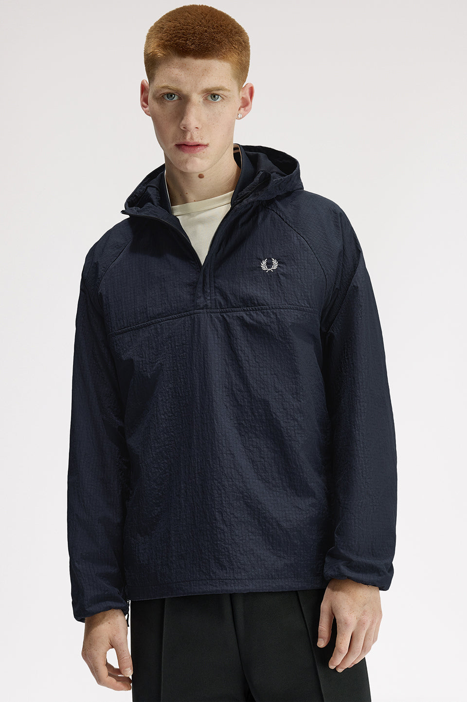 Fred Perry Ripstop Training Smock Jacket Navy