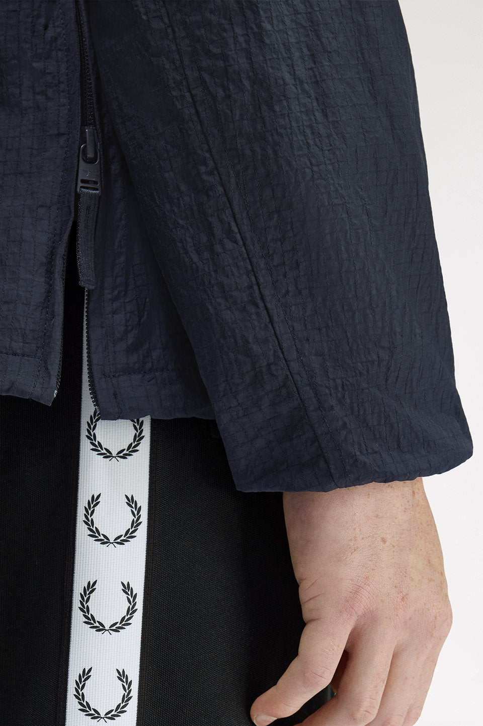 Fred Perry Ripstop Training Smock Jacket Navy