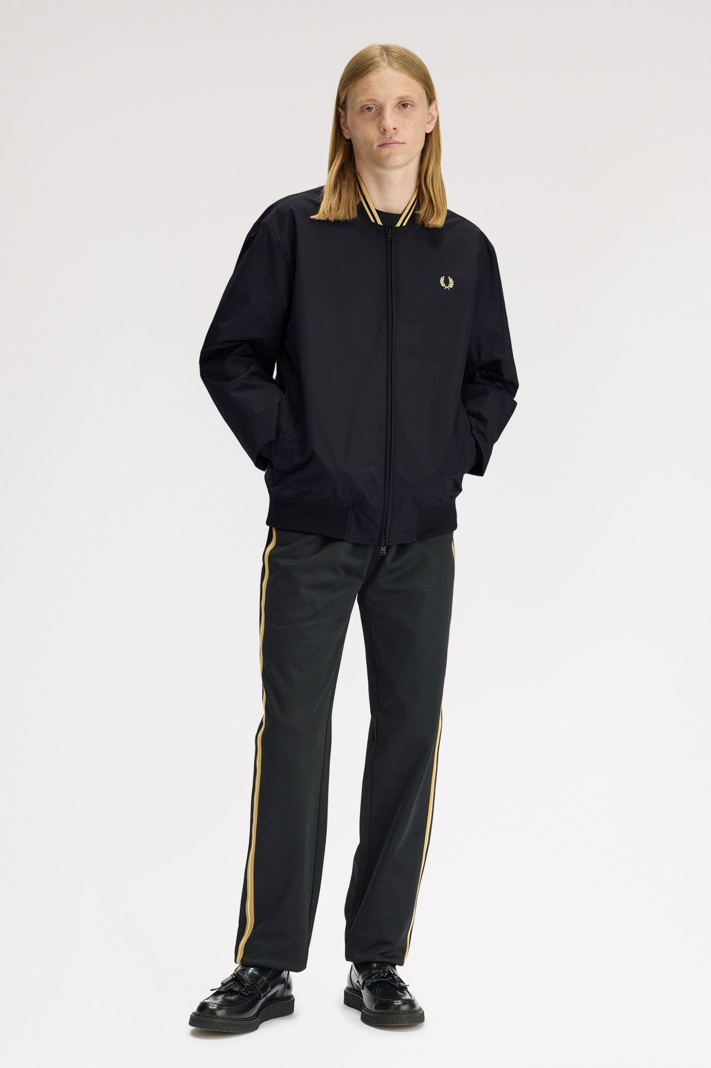 Fred Perry Brentham Bomber Jacket Black