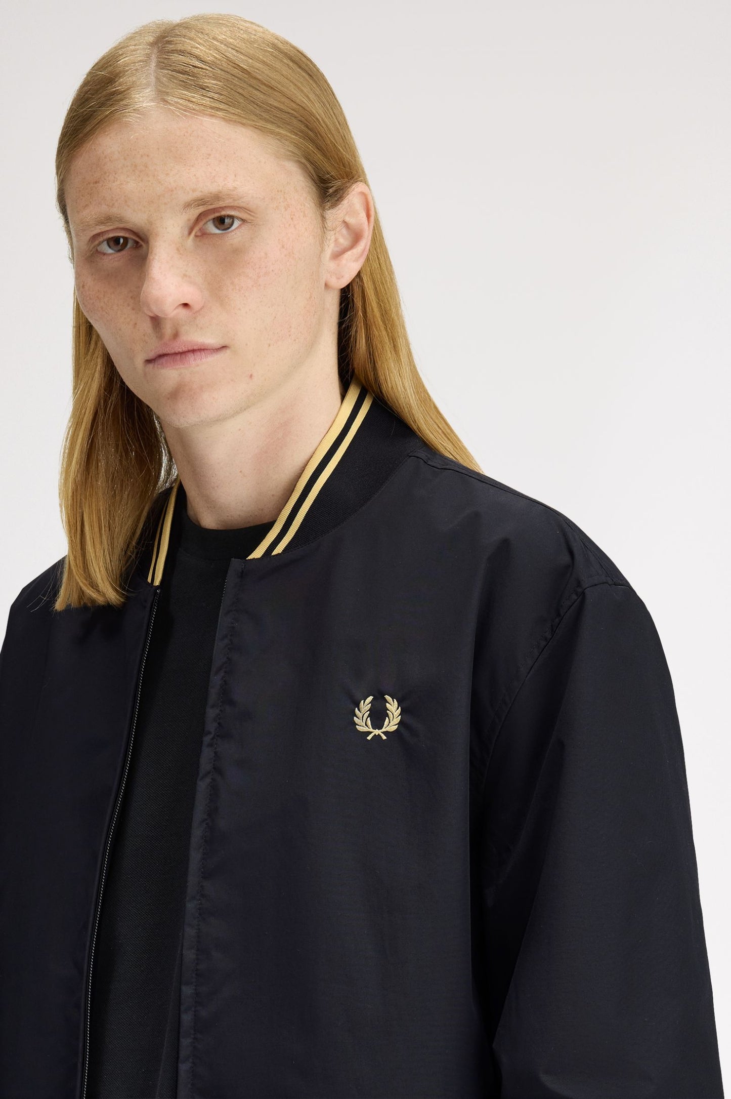 Fred Perry Brentham Bomber Jacket Black