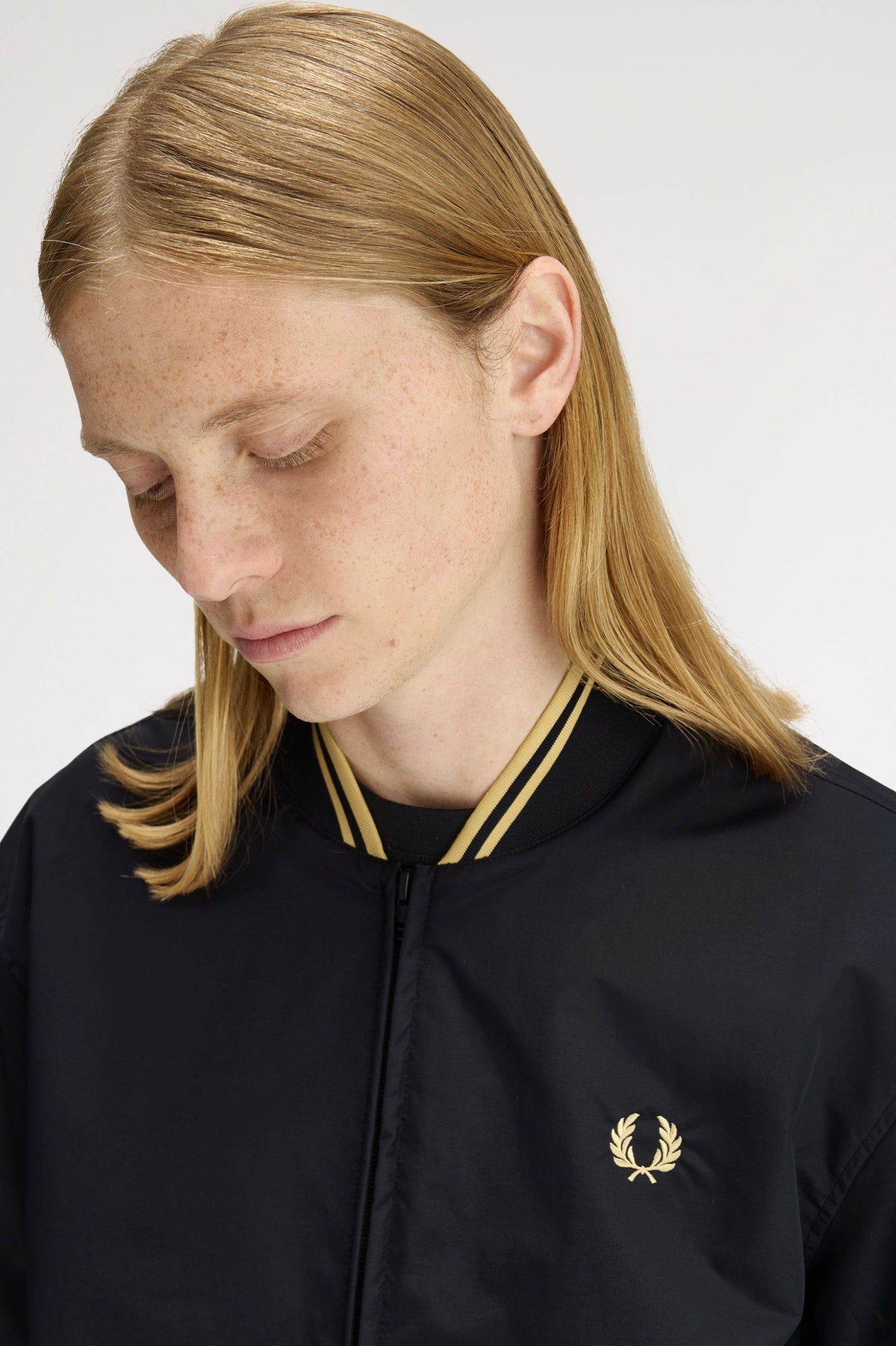 Fred Perry Brentham Bomber Jacket Black