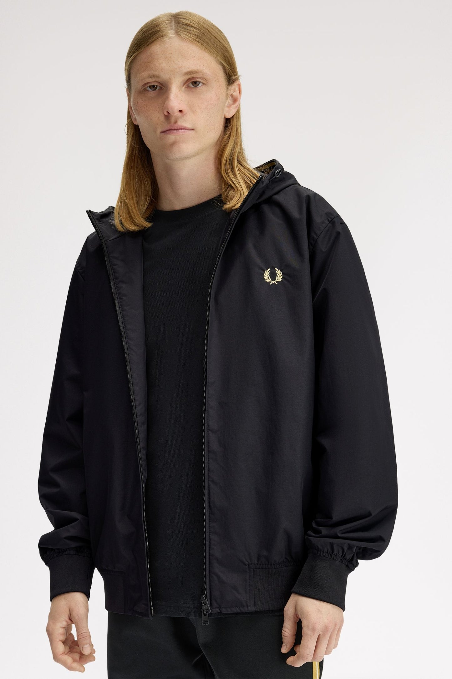 Fred Perry Hooded Brentham Jacket Black