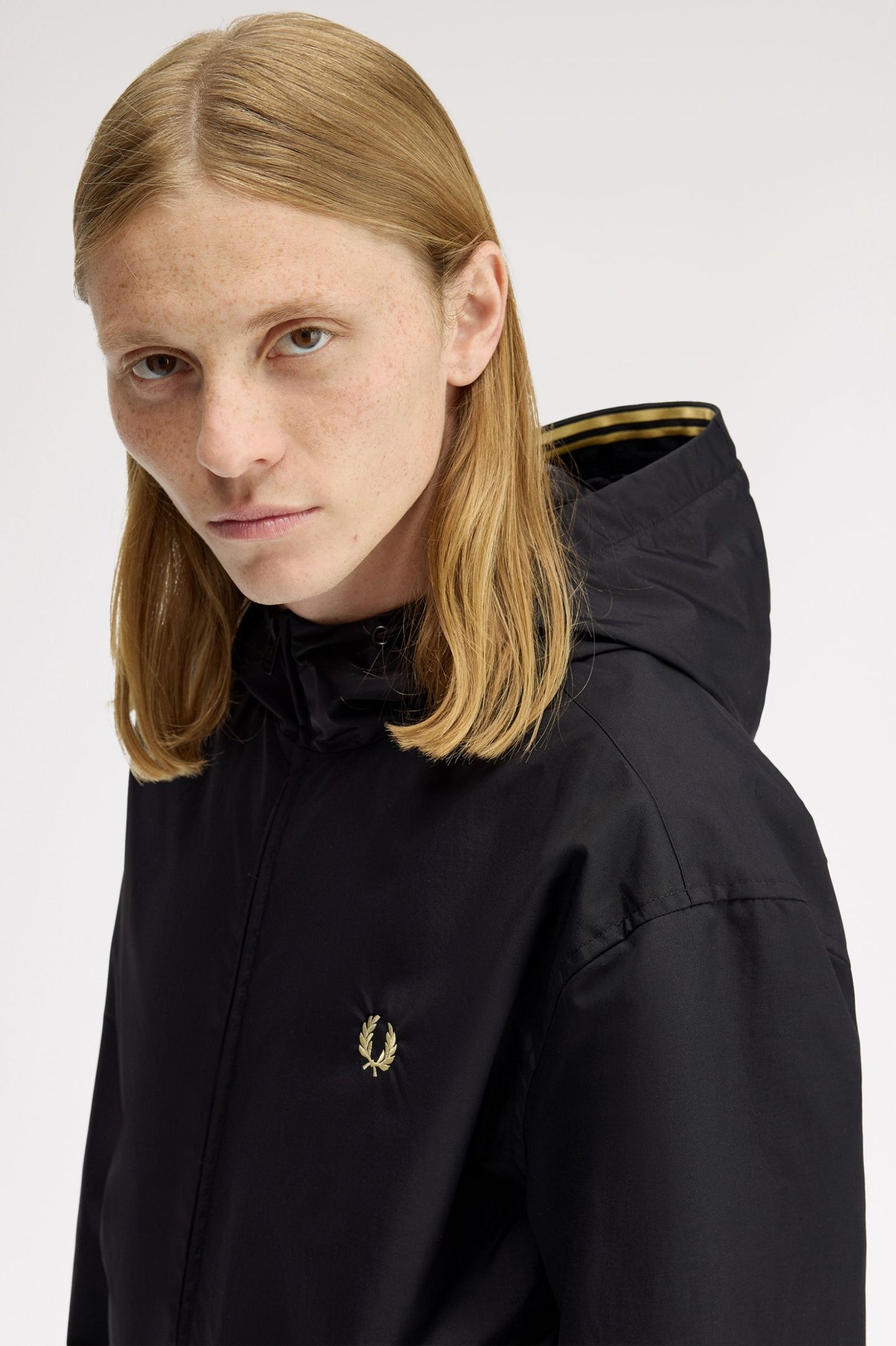 Fred Perry Hooded Brentham Jacket Black
