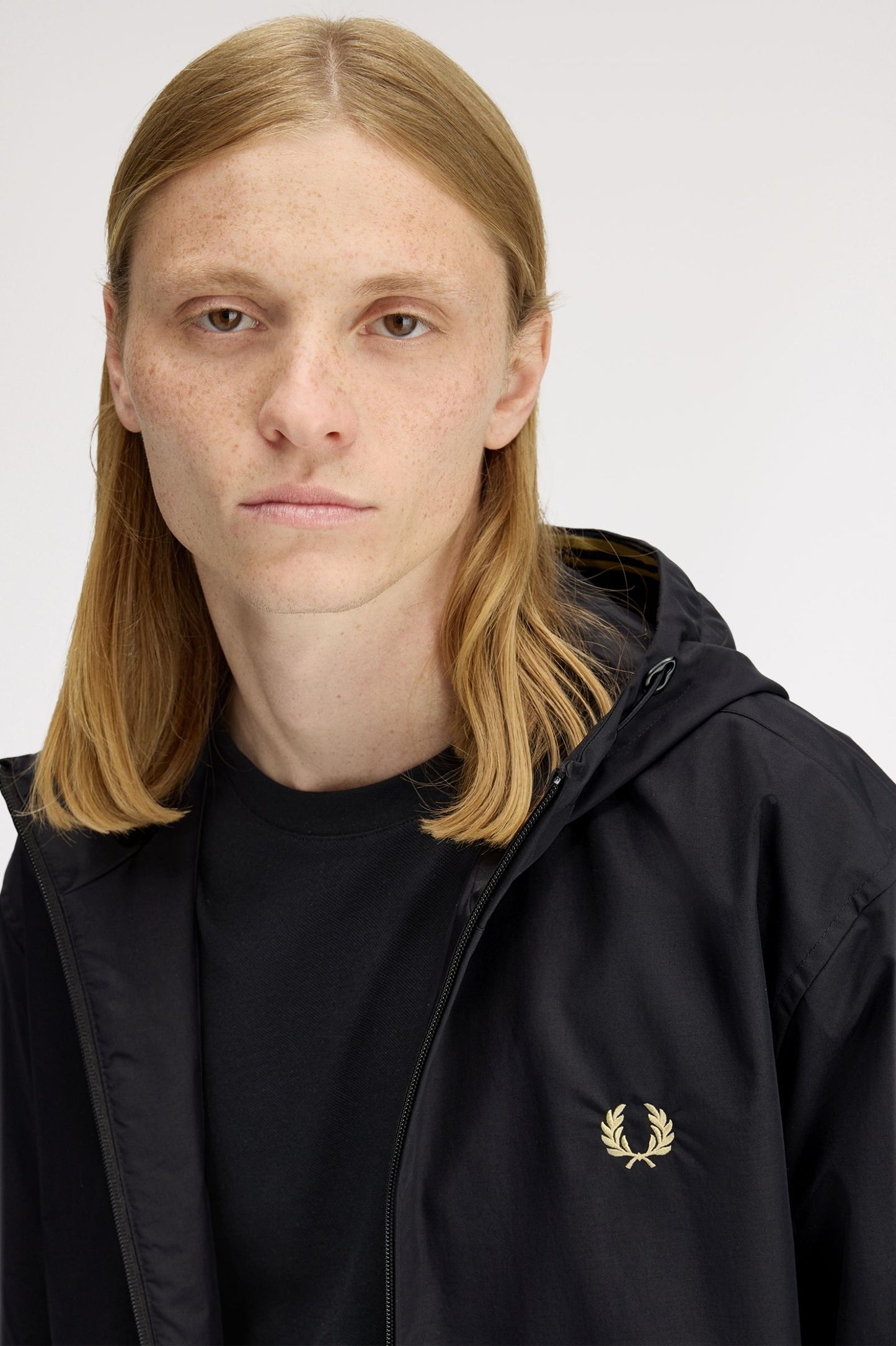 Fred Perry Hooded Brentham Jacket Black