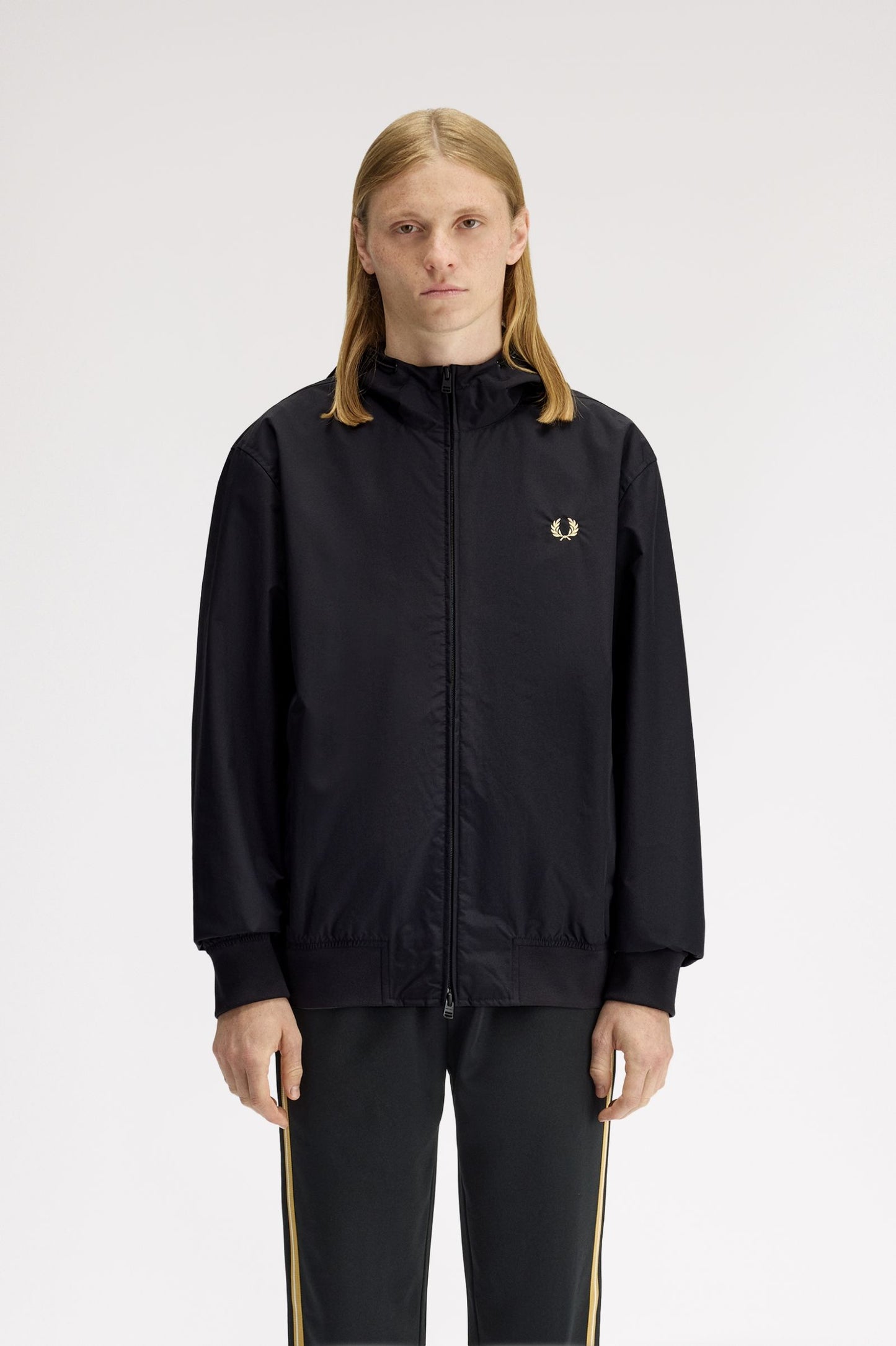 Fred Perry Hooded Brentham Jacket Black