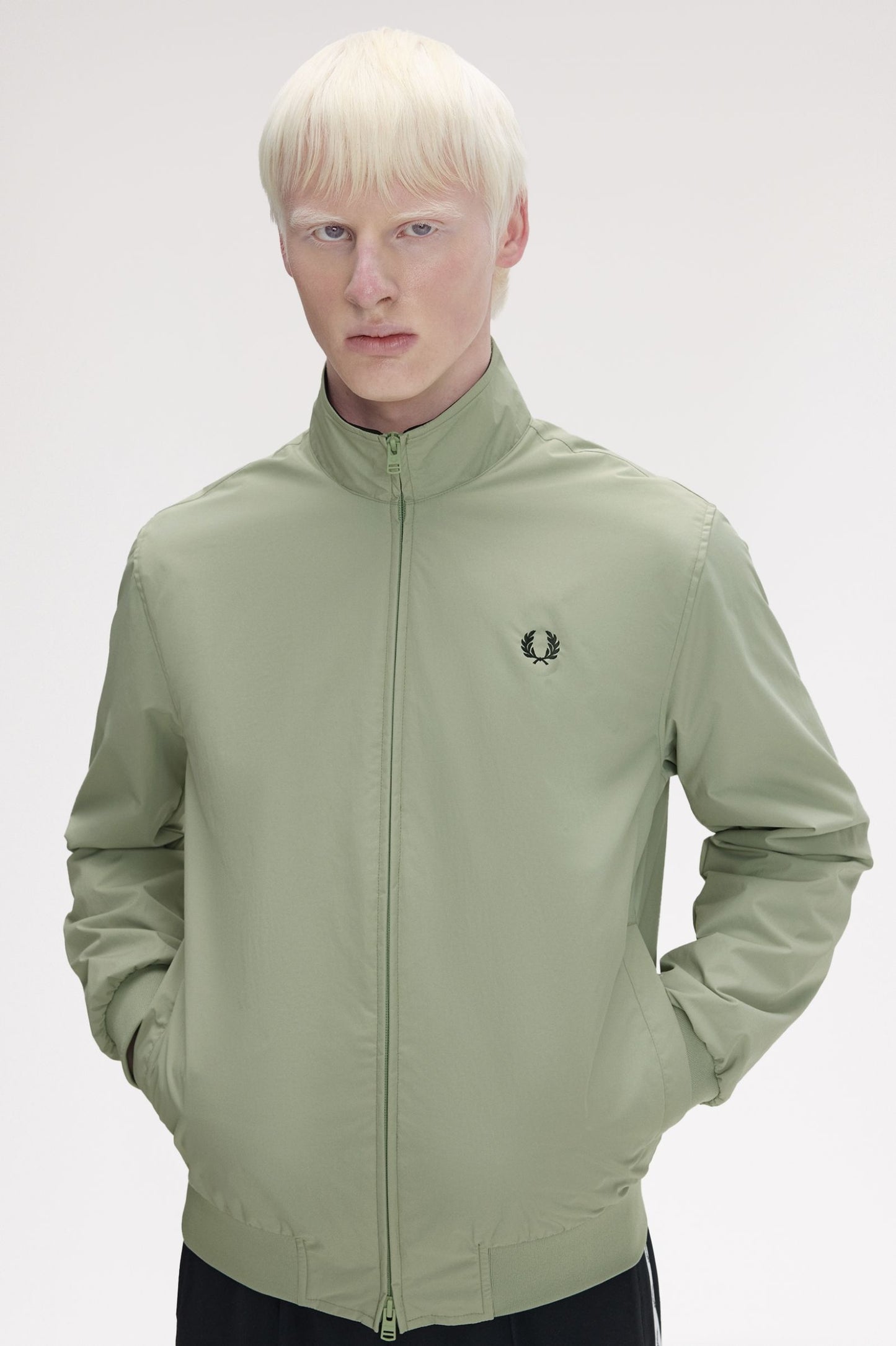 Fred Perry Brentham Jacket Seagrass / Black