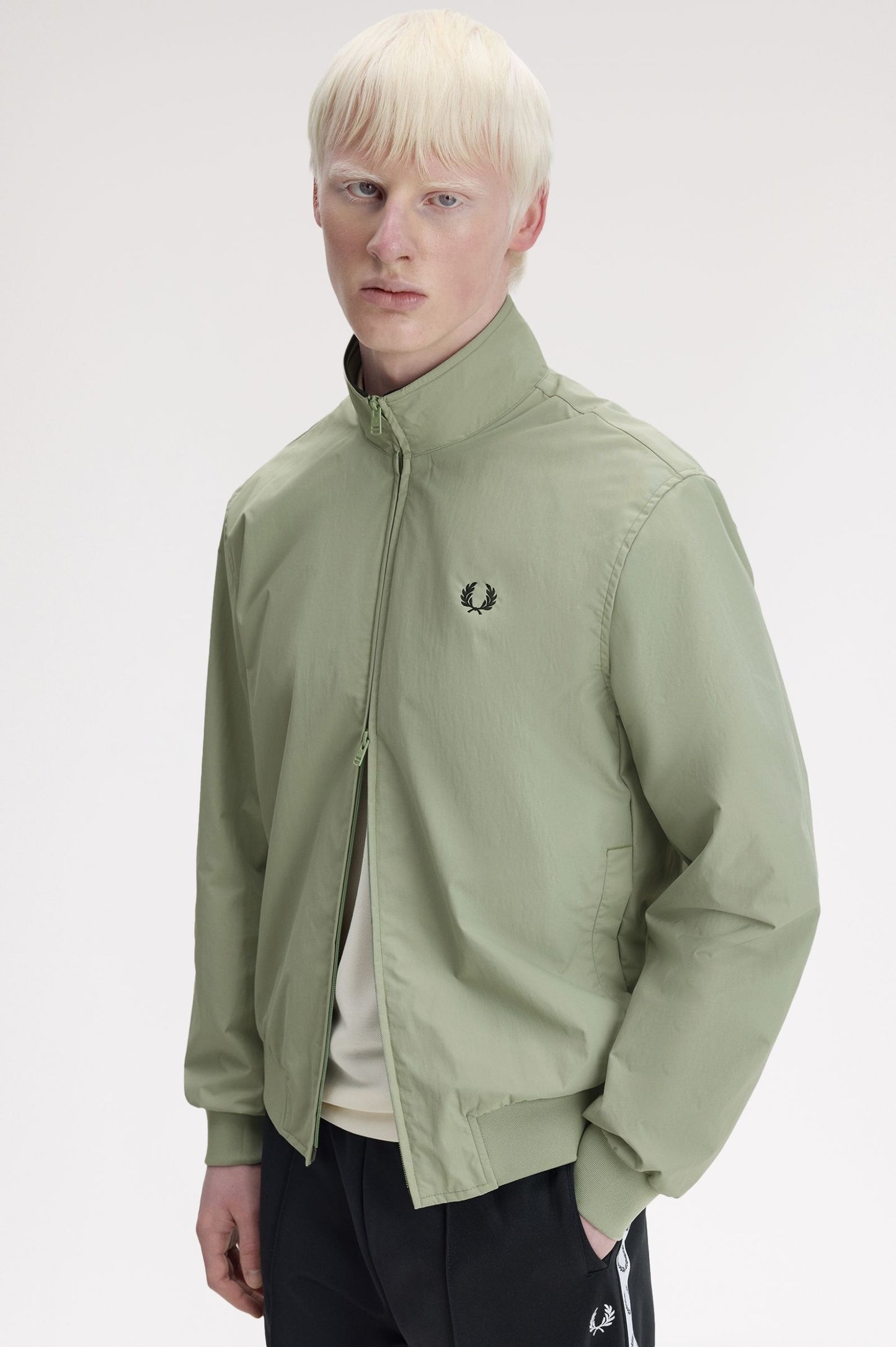 Fred Perry Brentham Jacket Seagrass / Black