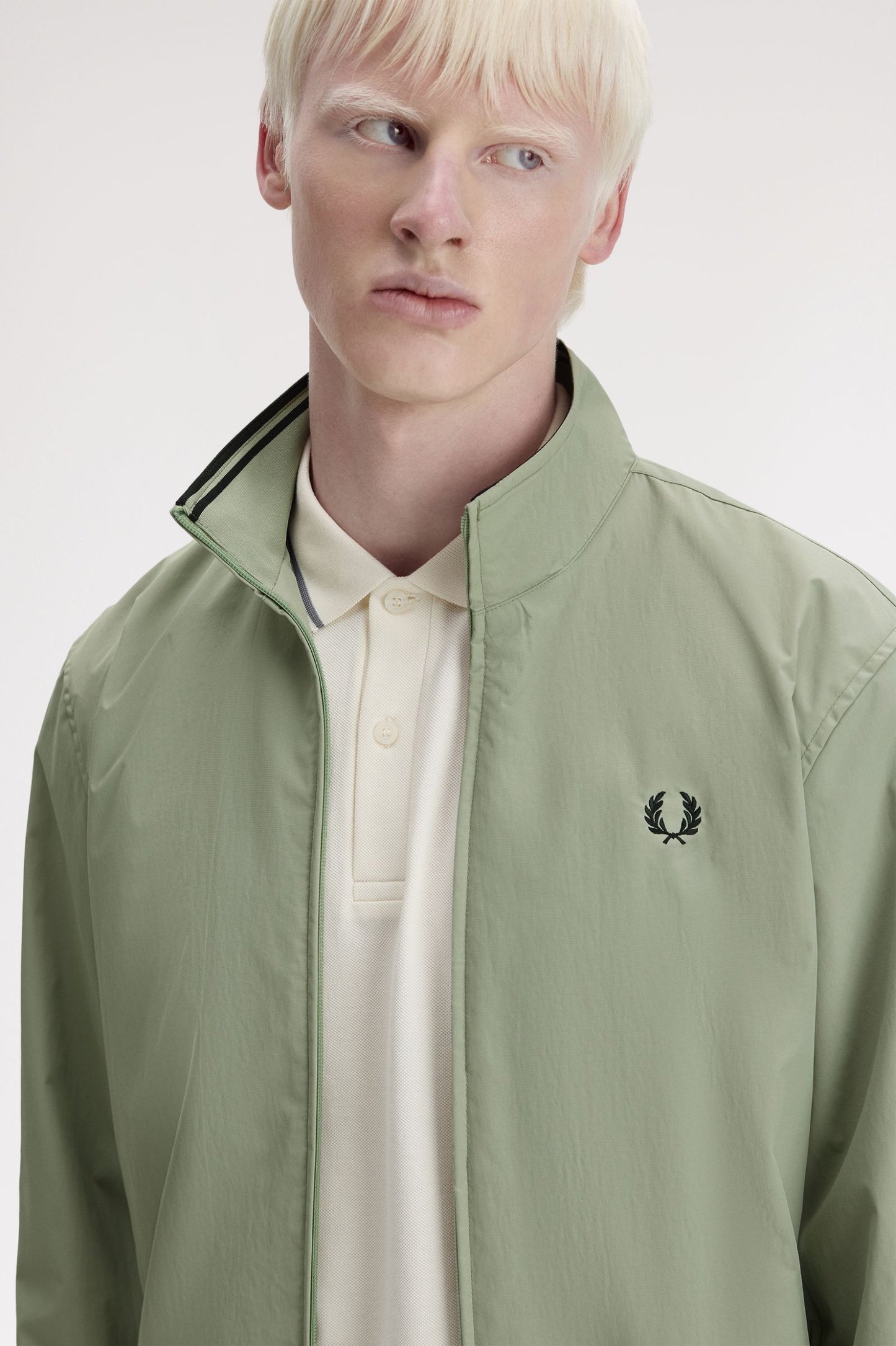 Fred Perry Brentham Jacket Seagrass / Black