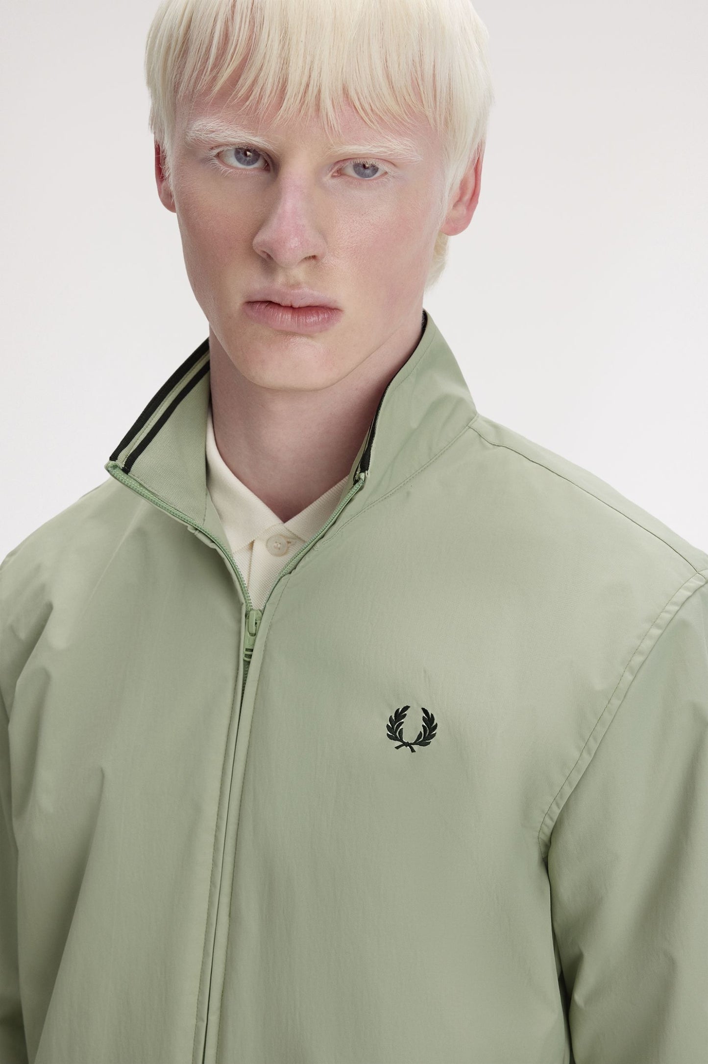 Fred Perry Brentham Jacket Seagrass / Black