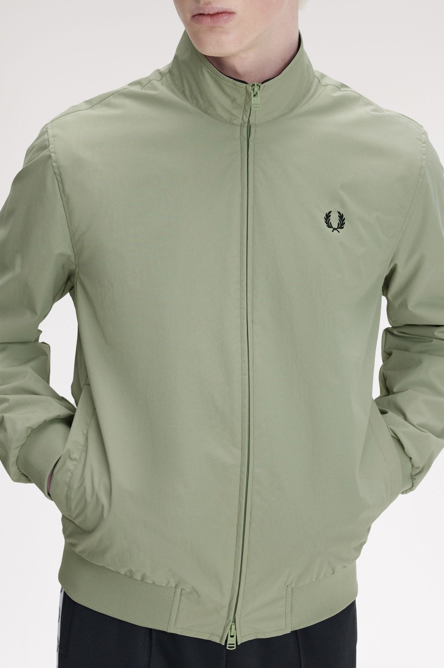 Fred Perry Brentham Jacket Seagrass / Black