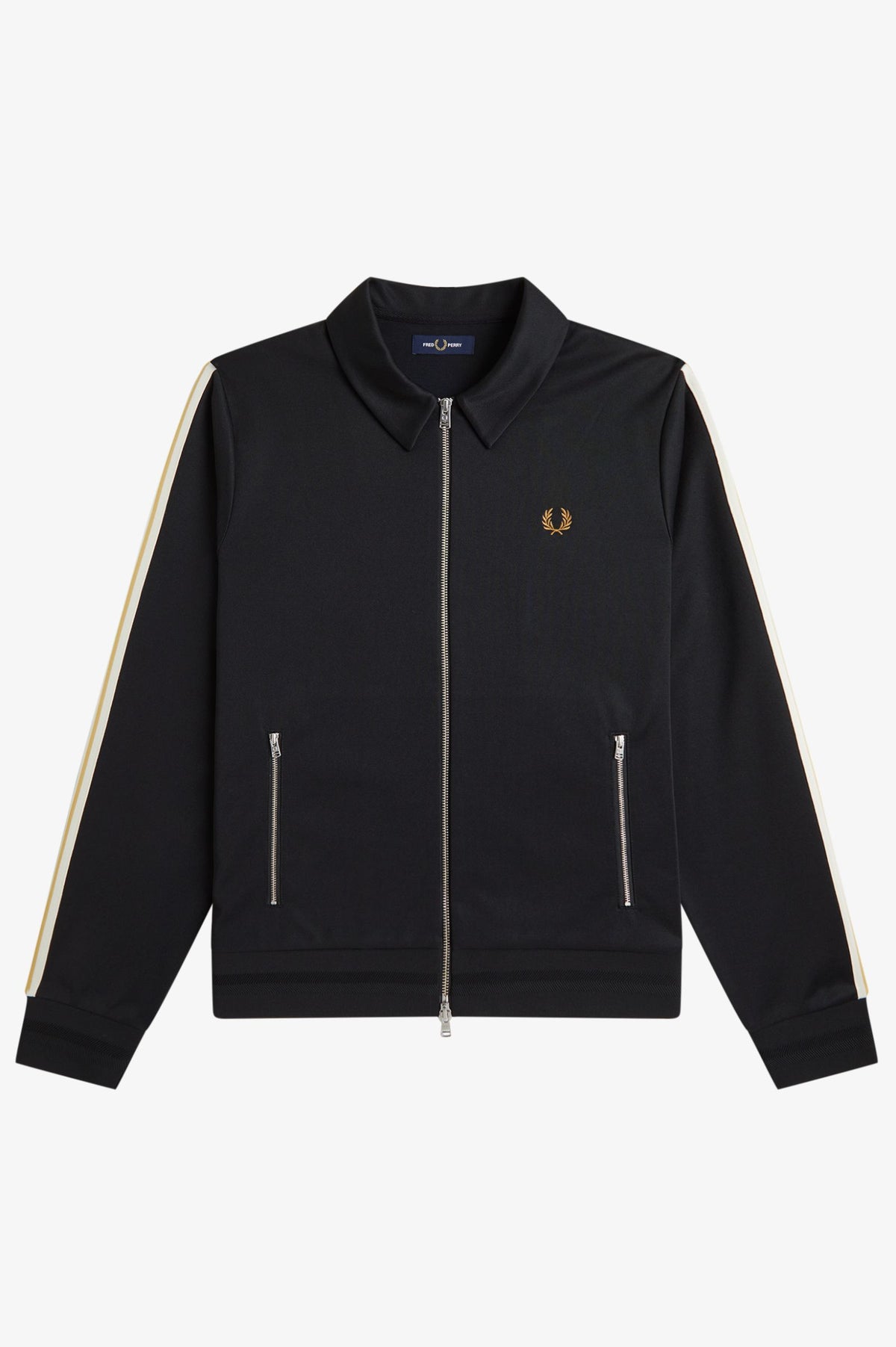 Fred Tipped Tape Track Jacket Black