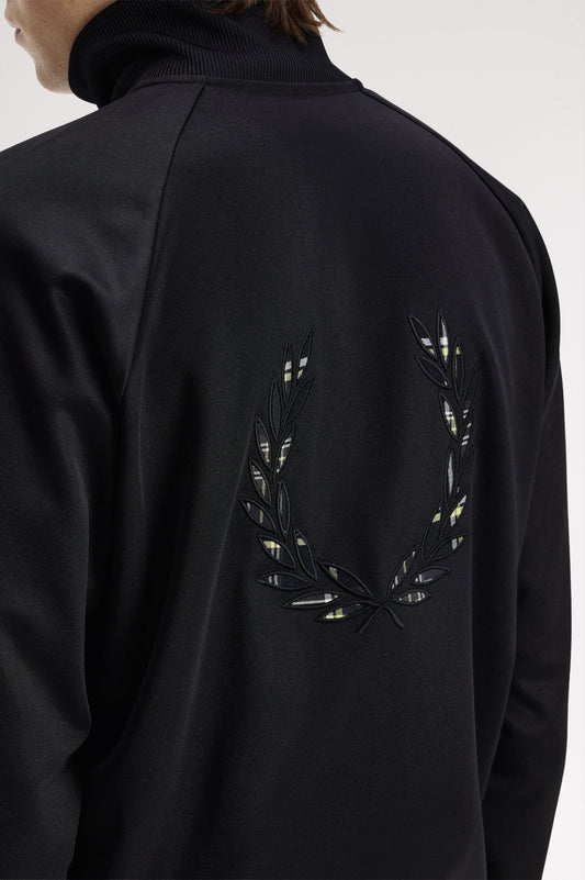 Fred Perry Laurel Wreath Back Track Jacket Black