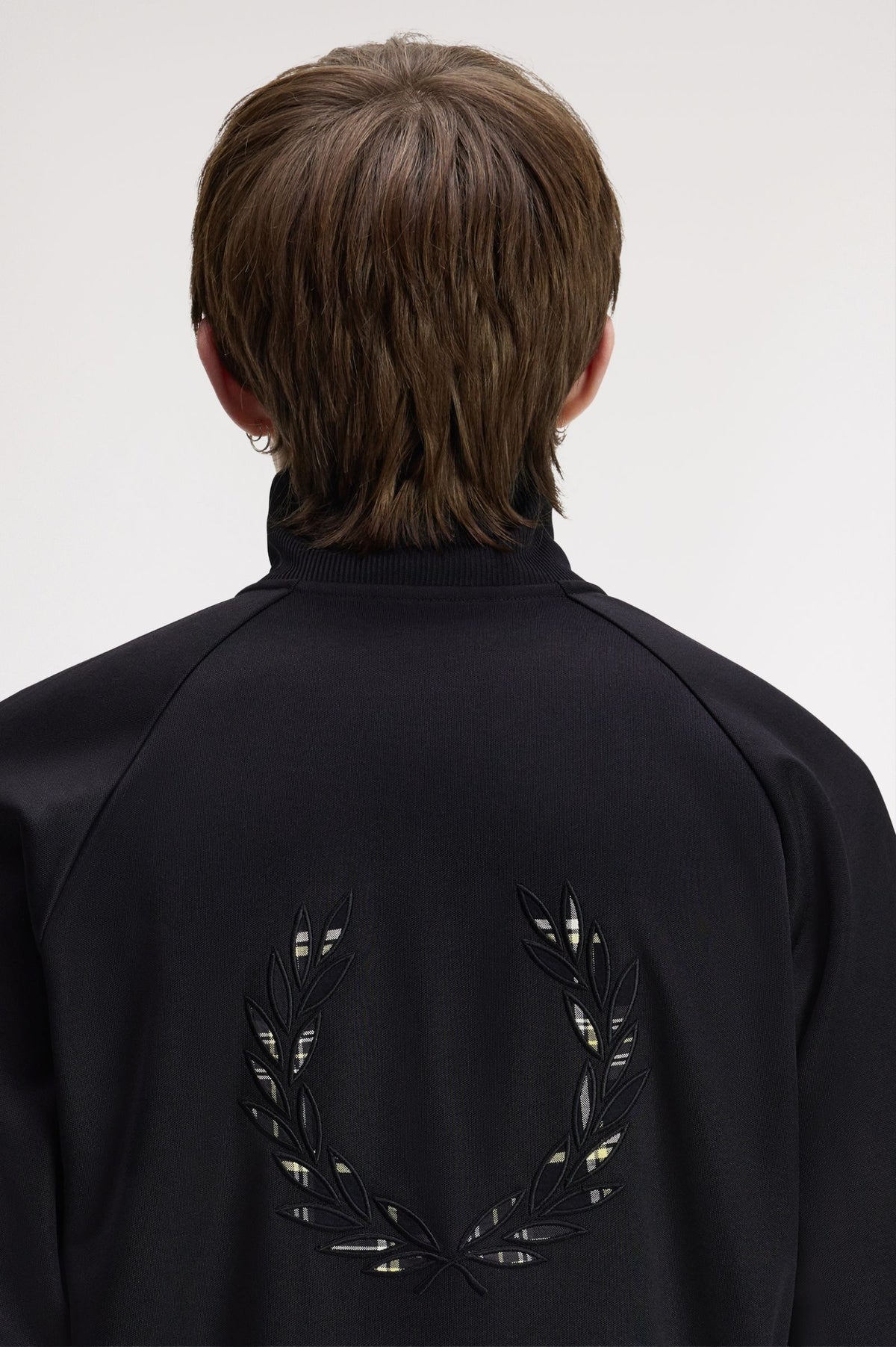 Fred Perry Laurel Wreath Back Track Jacket Black