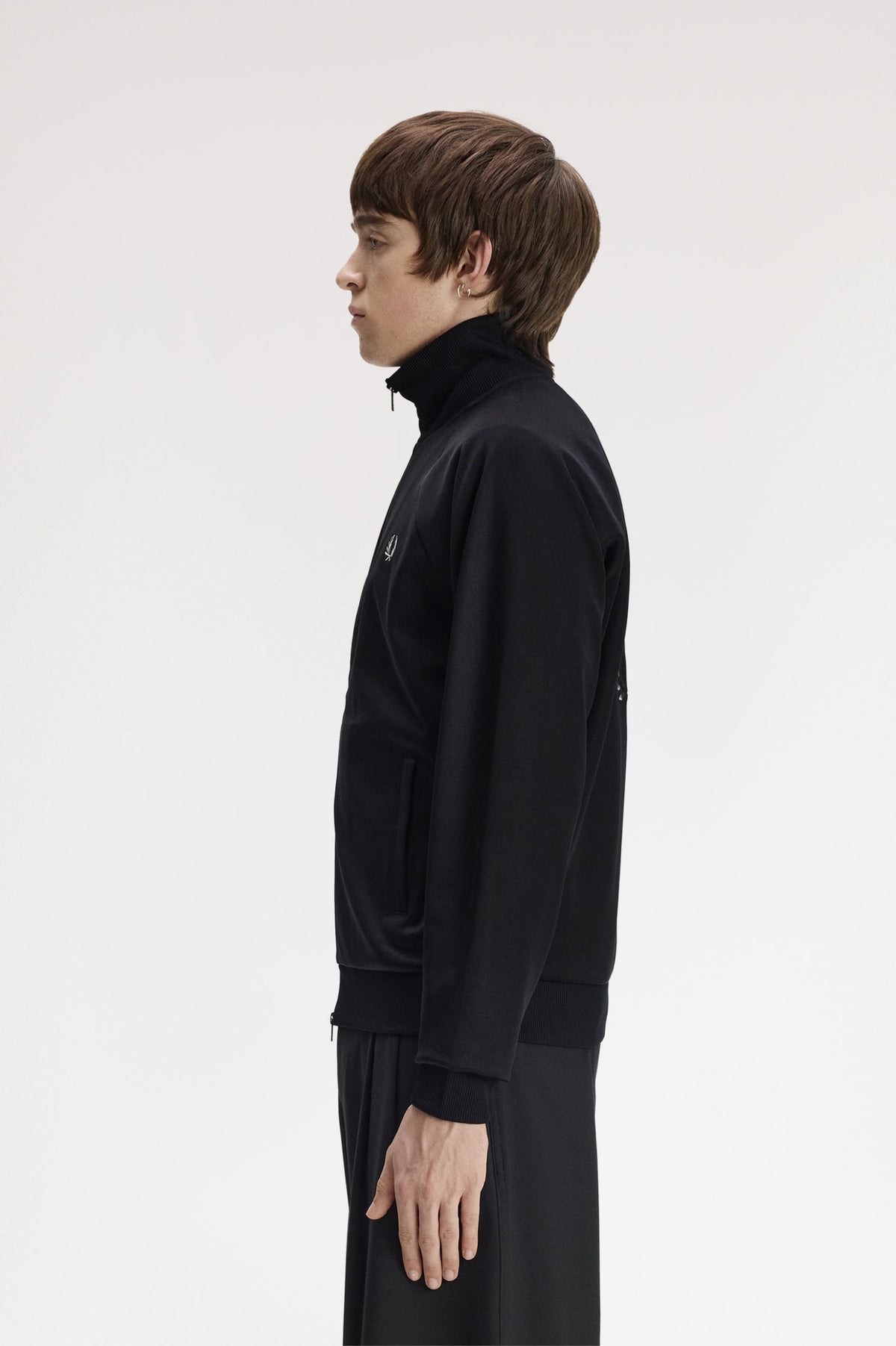 Fred Perry Laurel Wreath Back Track Jacket Black