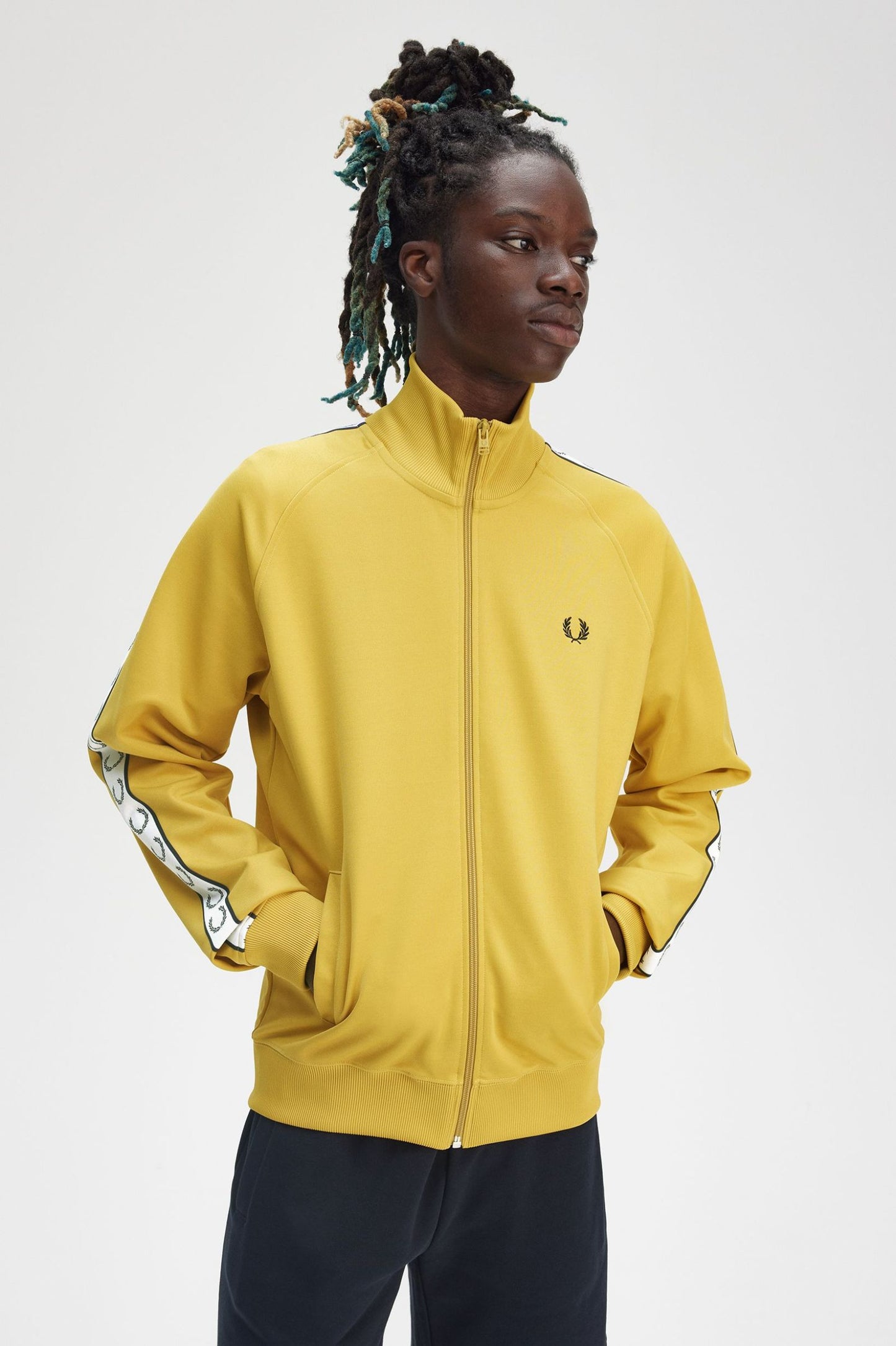 Fred Perry Taped Track Jacket Honeycomb