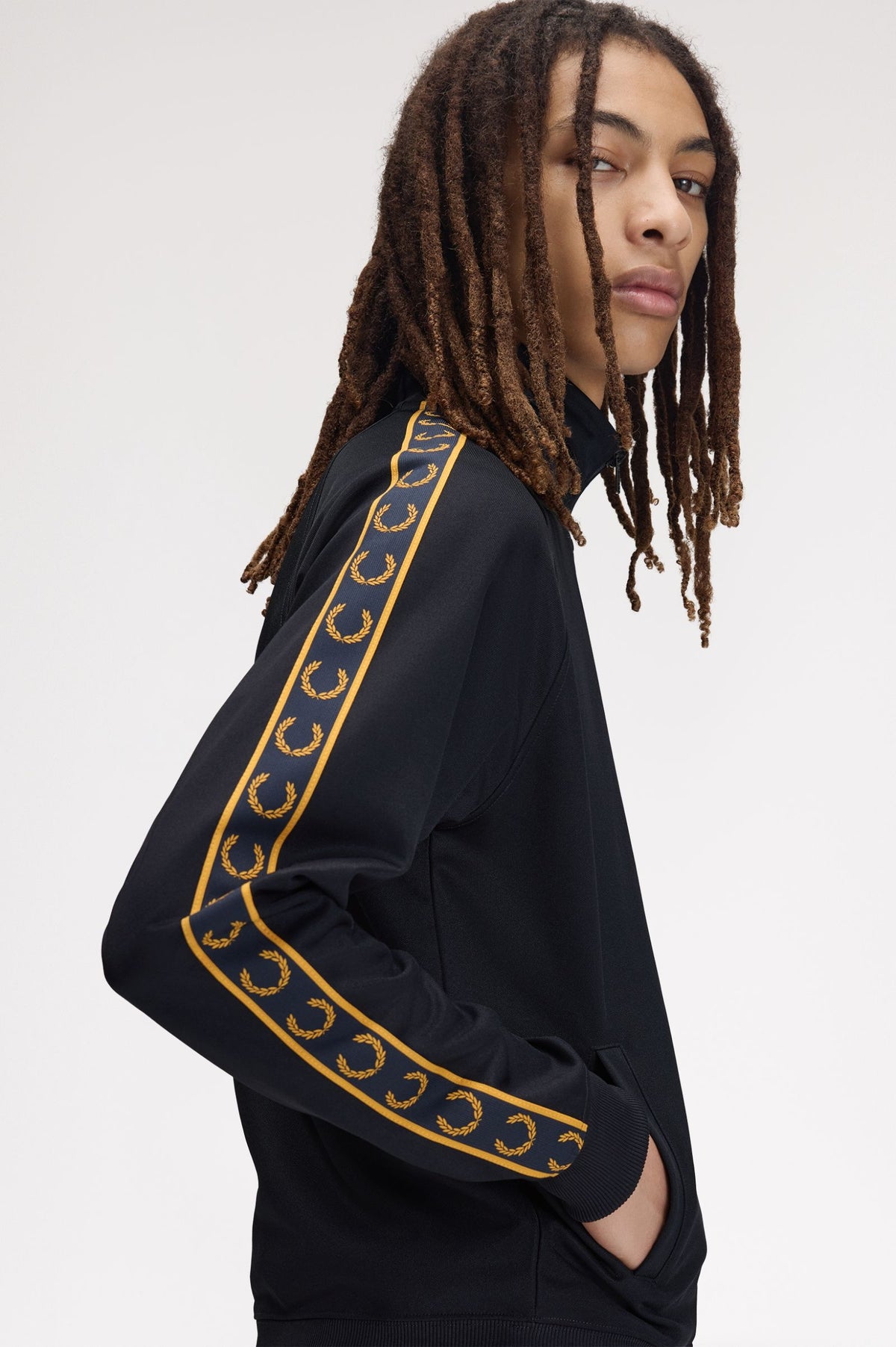 Fred Perry Contrast Tape Track Navy
