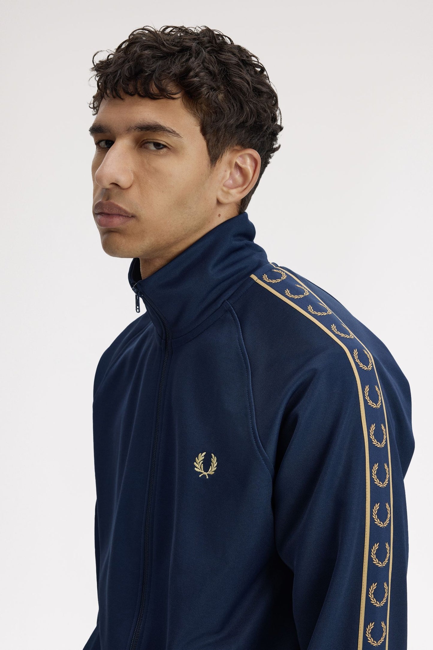 Fred Perry Contrast Tape Track Tennis Blue / Champagne