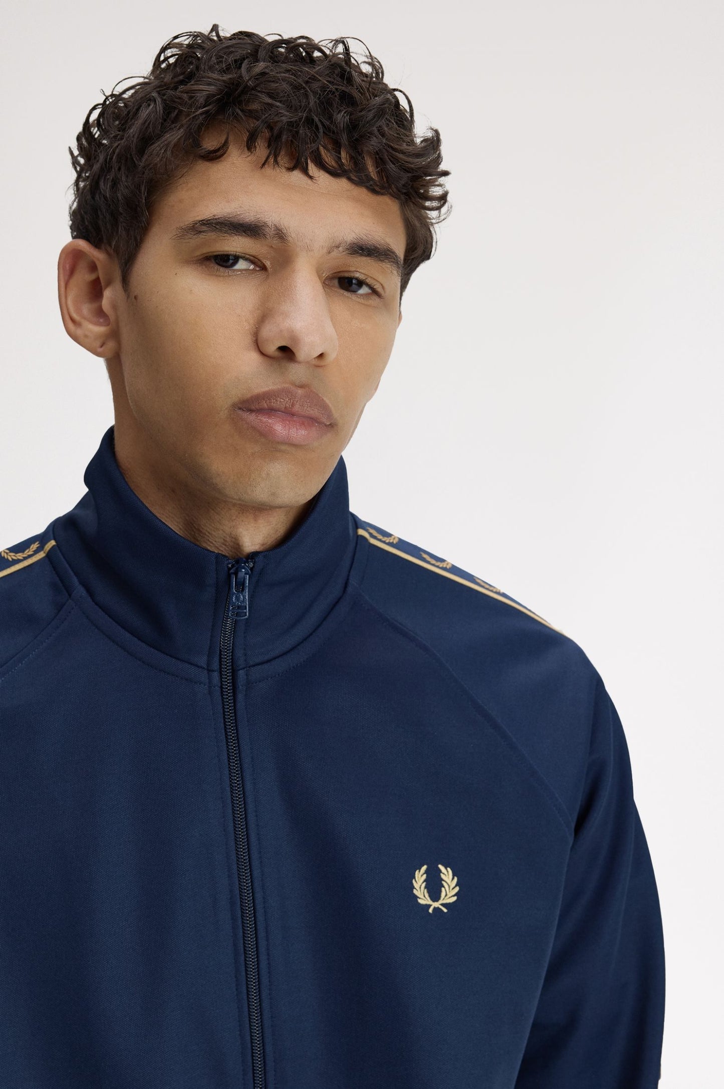 Fred Perry Contrast Tape Track Tennis Blue / Champagne