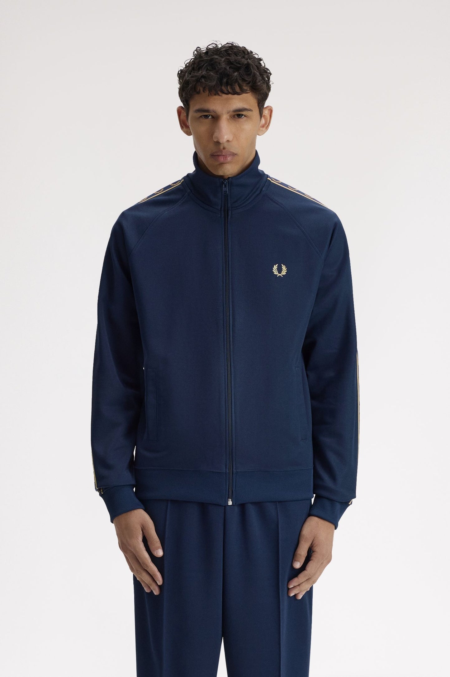 Fred Perry Contrast Tape Track Tennis Blue / Champagne