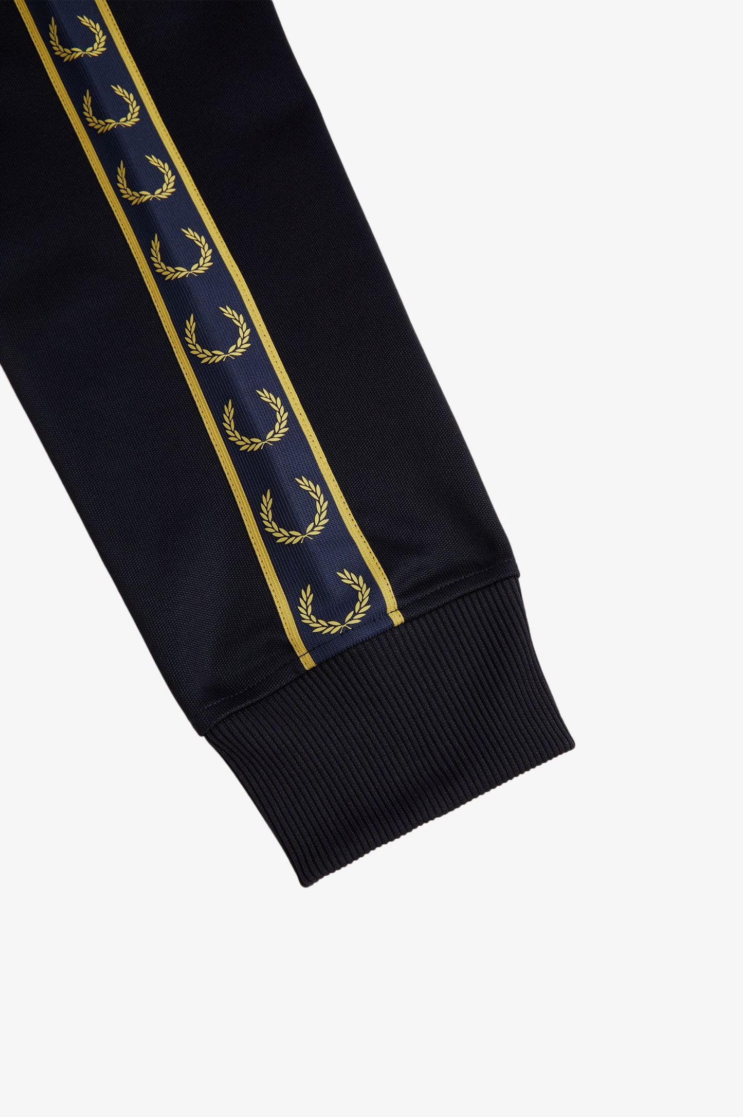 Fred Perry Contrast Tape Track Jacket Navy / Honeycomb
