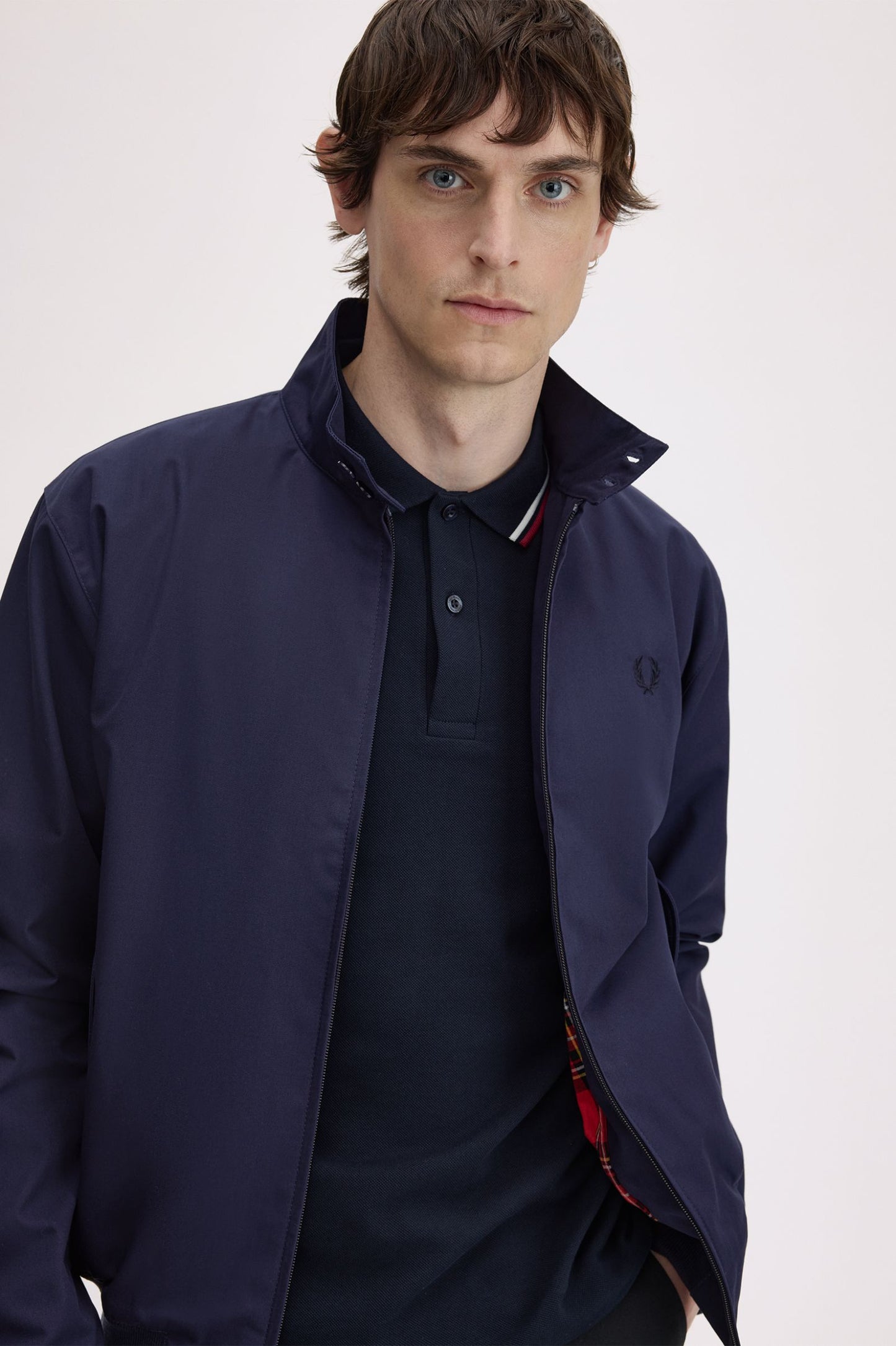 Fred Perry Made In England Harrington Jacket Navy