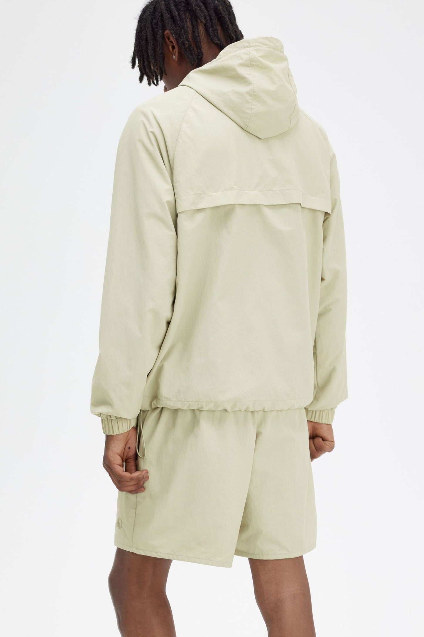 Fred Perry Hooded Shell Jacket Light Oyster