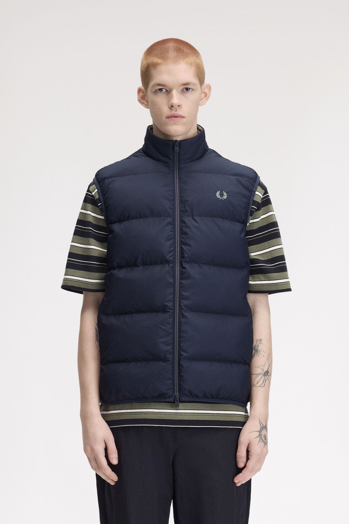 Fred Perry Insulated Gilet Dark Airforce