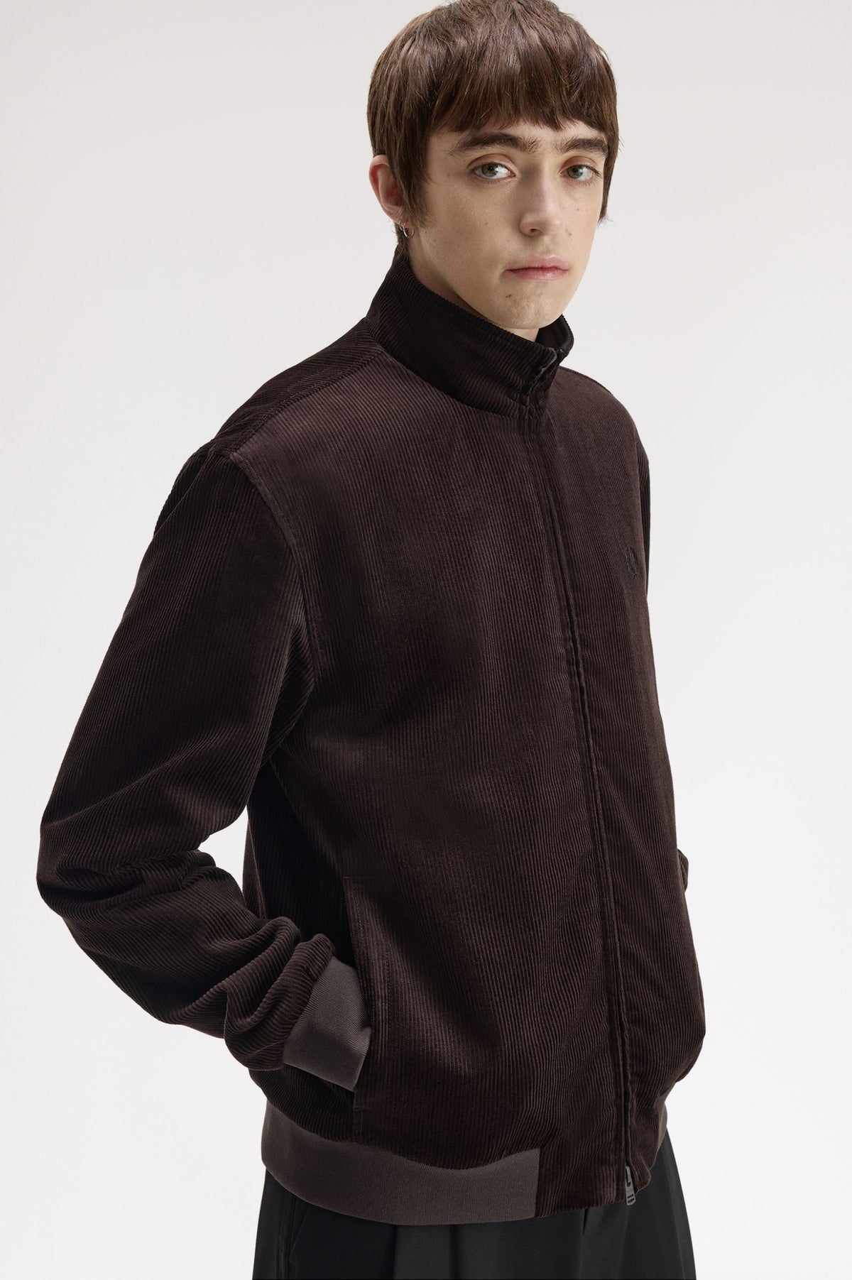 Fred Perry Cord Brentham Jacket Rich Brown