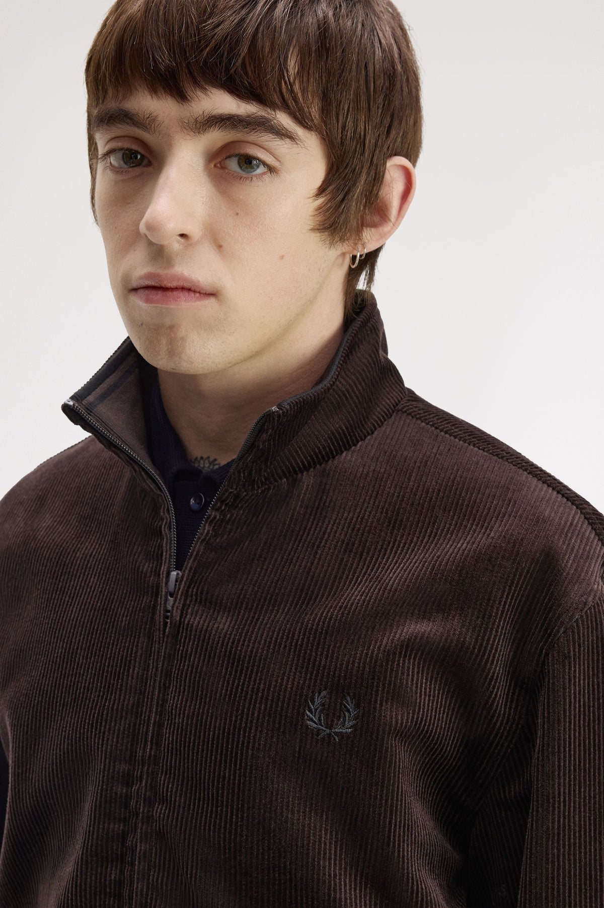 Fred Perry Cord Brentham Jacket Rich Brown